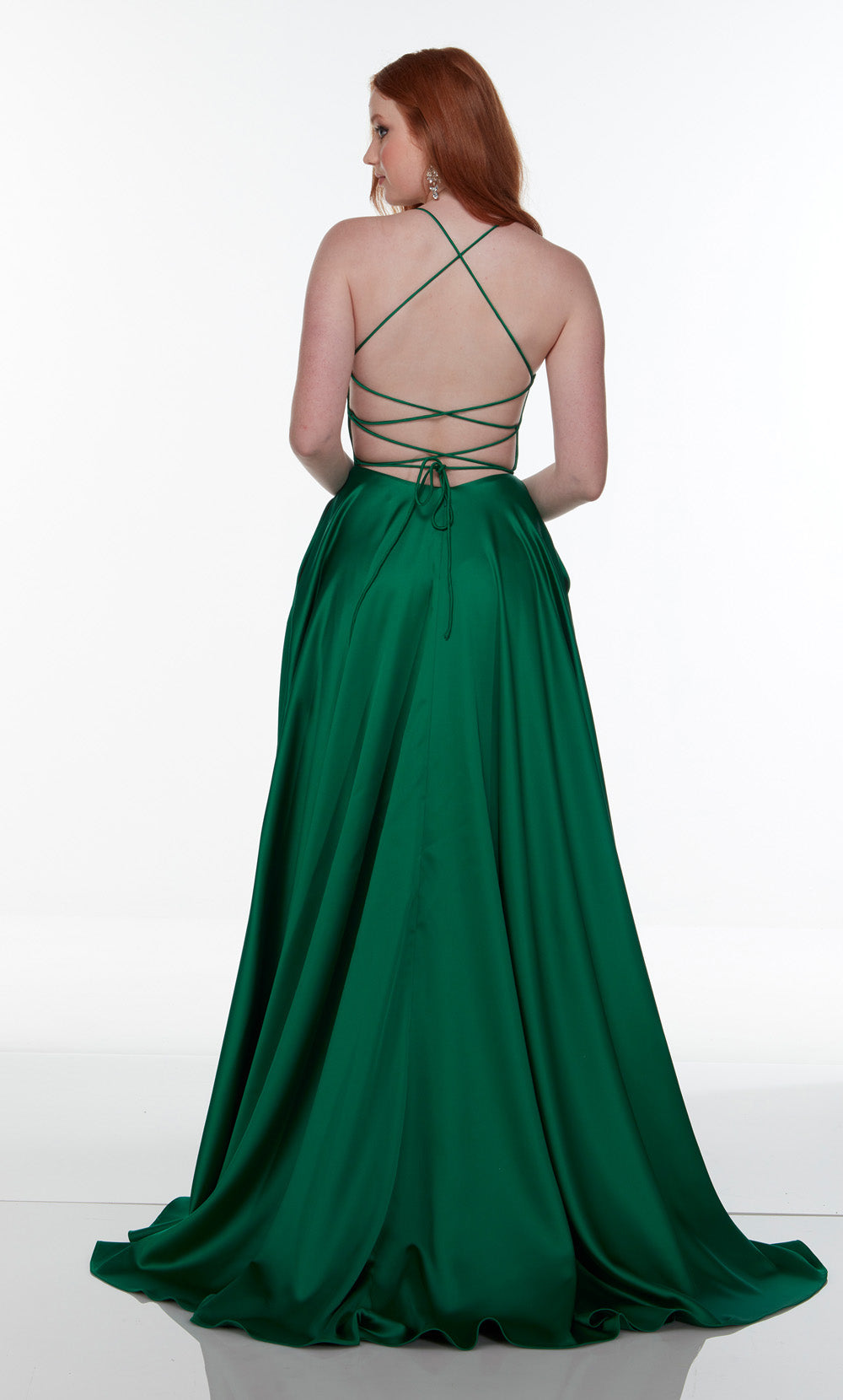 Alyce Paris 1722 O Vestido Secreto - Vestido Flutuy Long Slit Slit