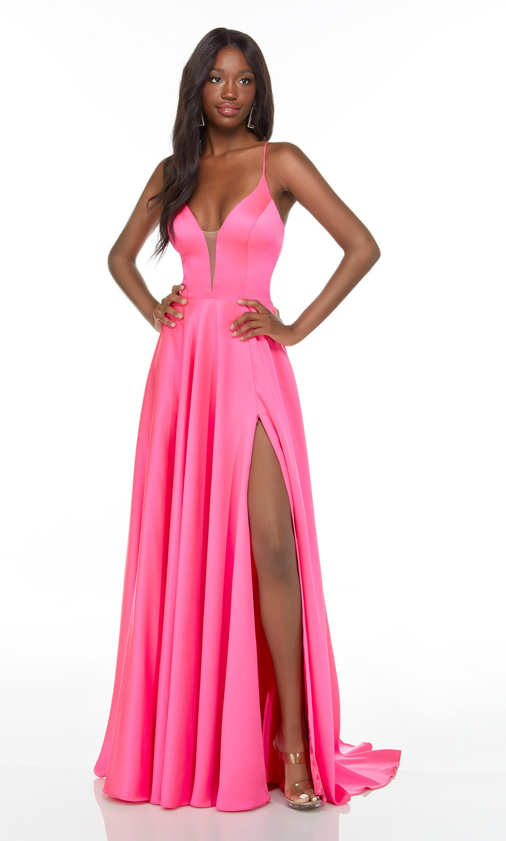 ALYCE Paris 1722 The Secret Dress - Long Plunging Slit Flowy Dress