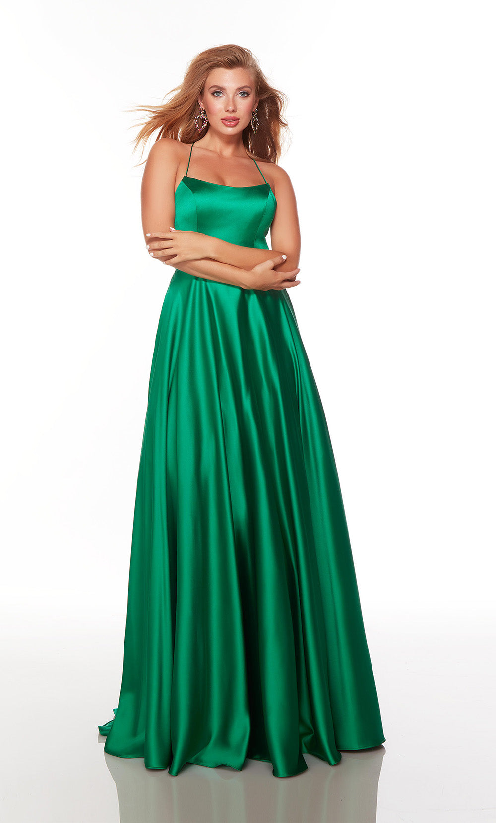 Alyce Paris 1761 The Secret Dress - lungo dritto attraverso un vestito di linea semplice