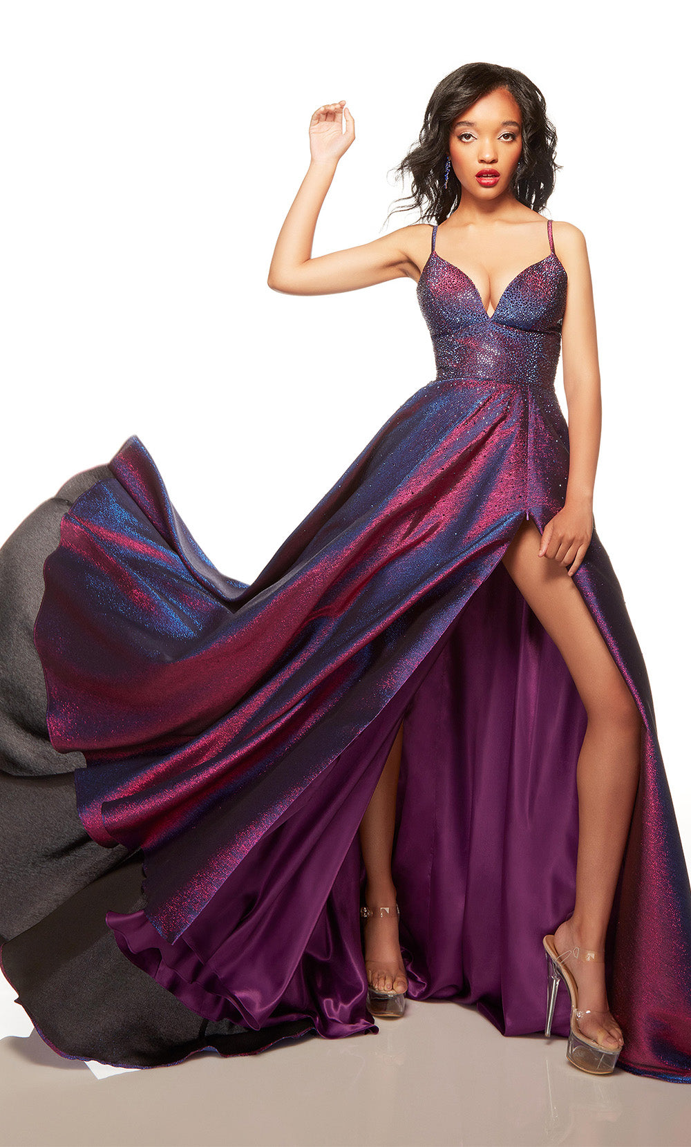 Alyce Paris 1770 Das geheime Kleid - langer Schatz trainieren Sie ein Linienkleid