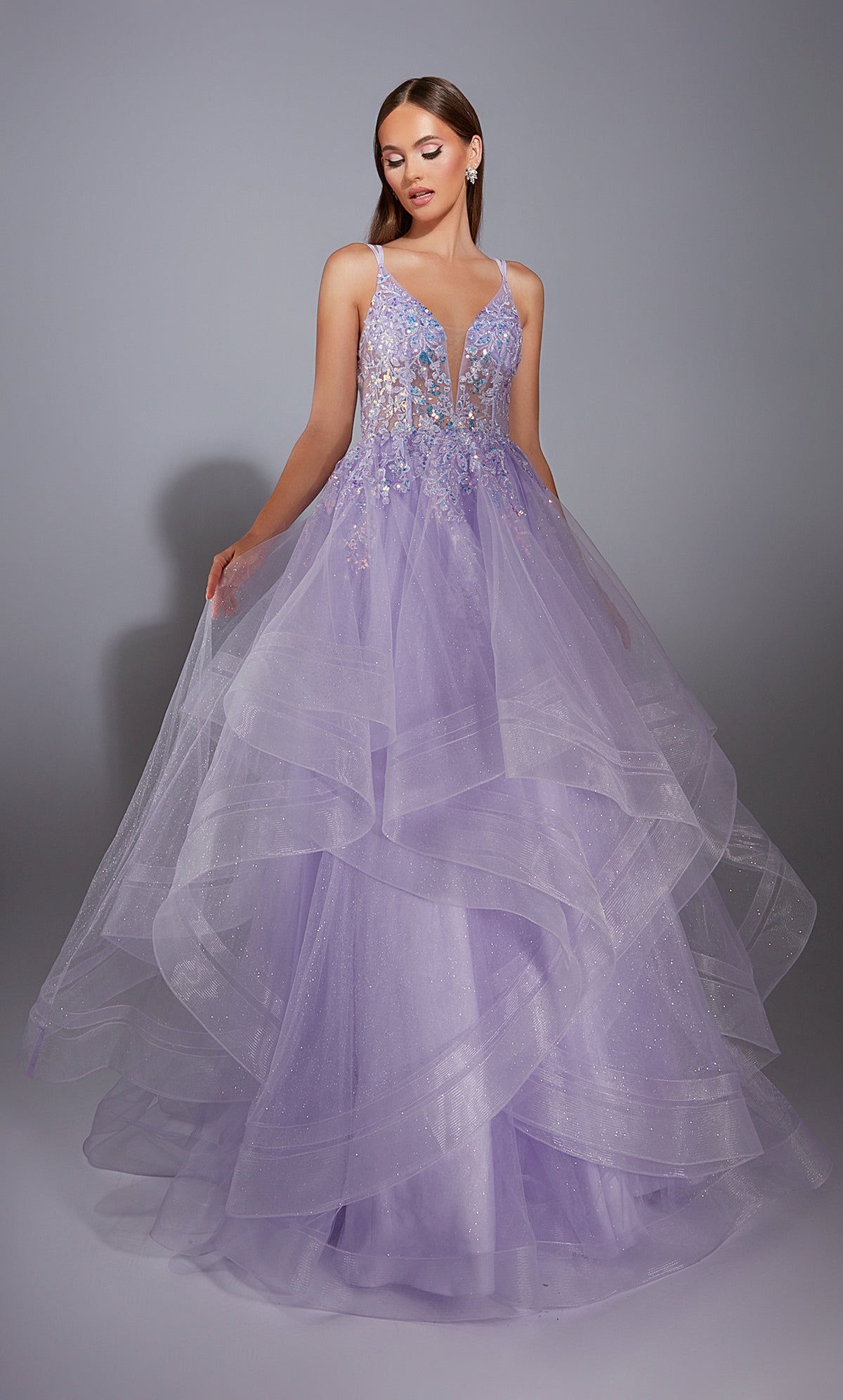 Alyce Paris 1886 O vestido secreto - vestido de banheira embelezada longa