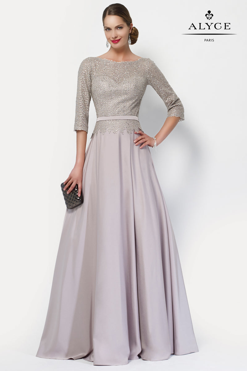 Alyce Paris 27099 Boat d'occasion spéciale modeste une robe de ligne