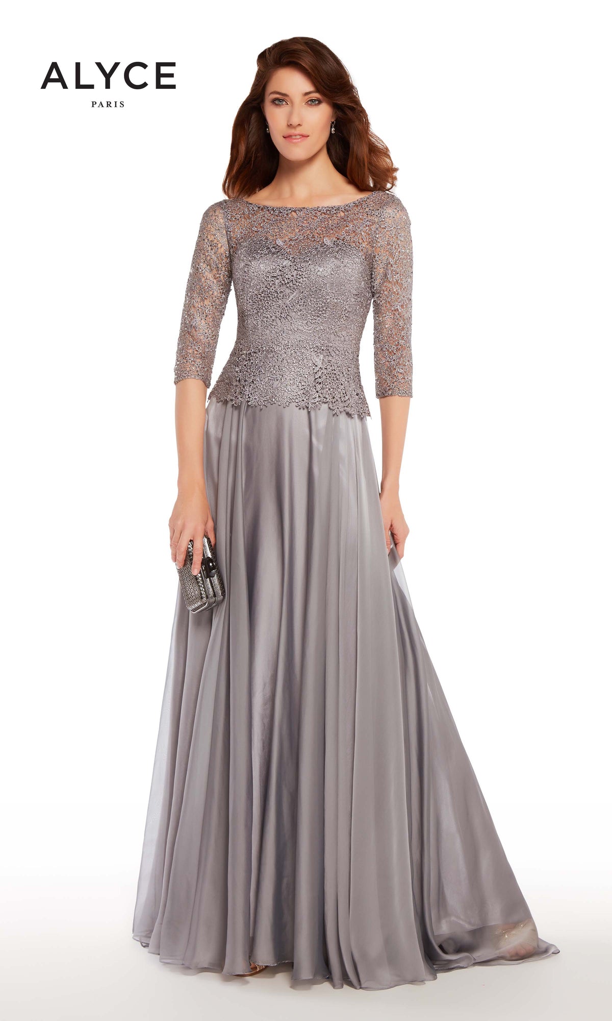 Alyce Paris 27251 Especial Ocha de barco embelezado Dress Flowy