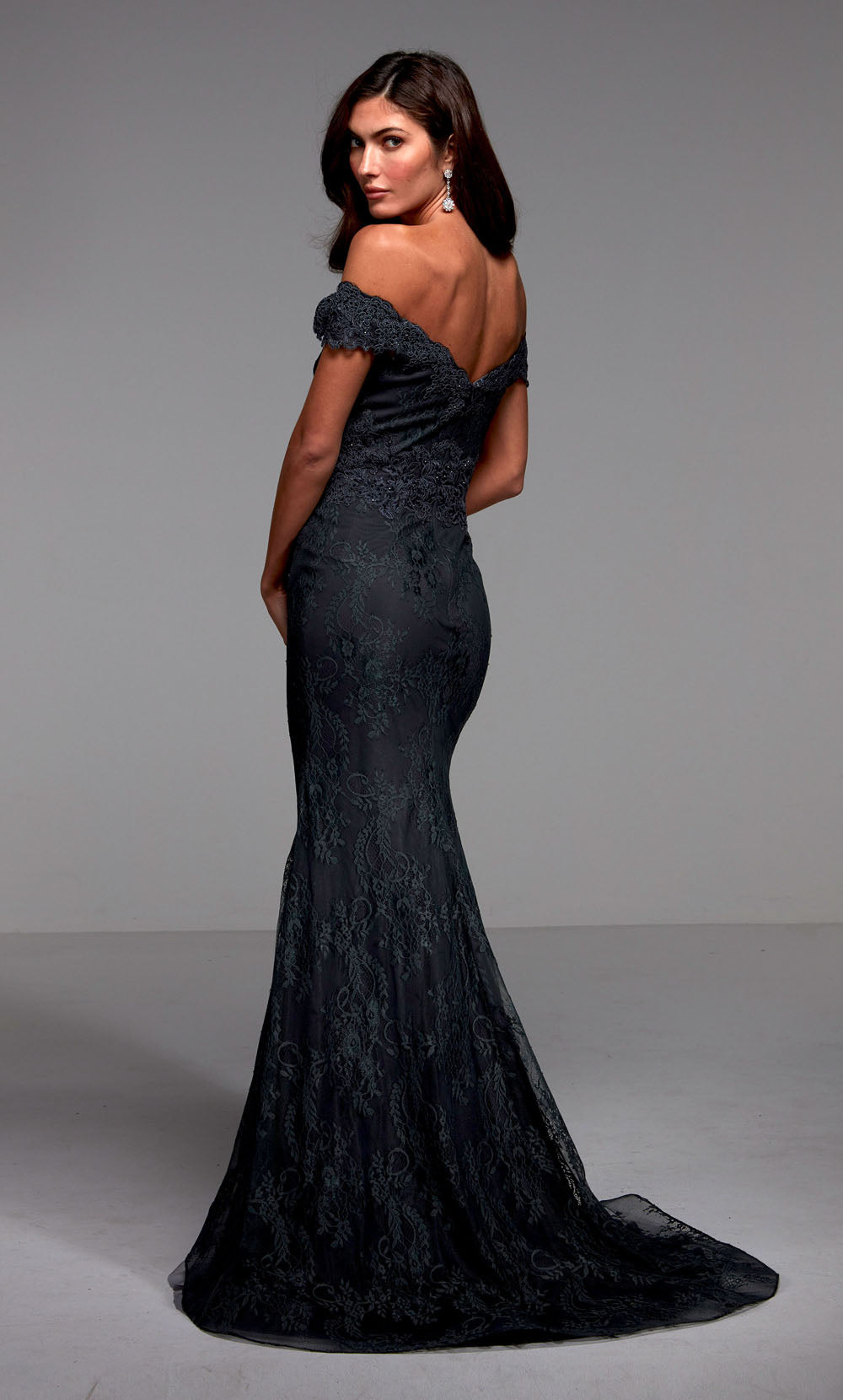 ALYCE Paris 27484 Special Occasion Off The Shoulder Neckline Chic Mermaid Dress