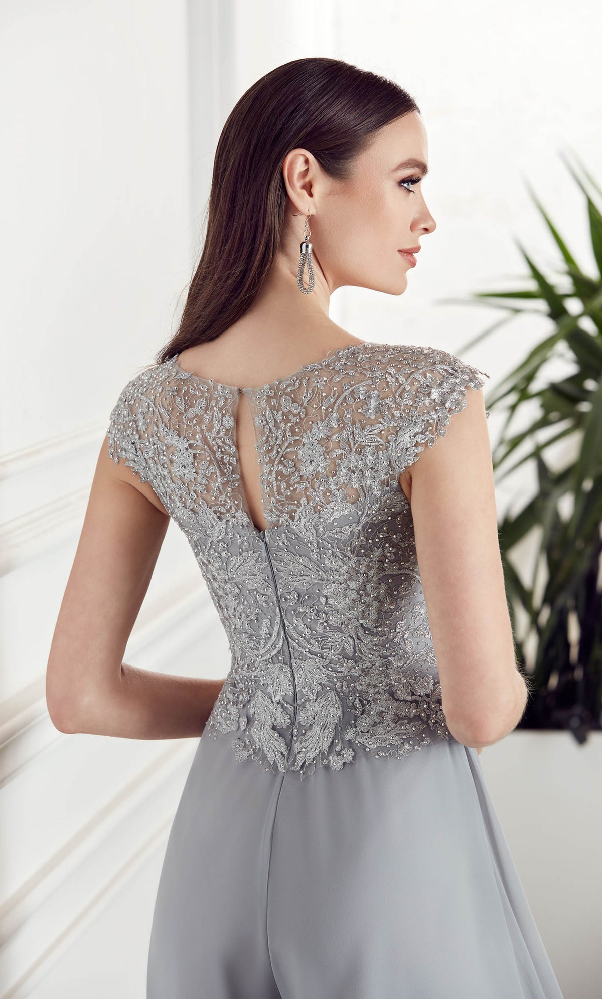 Alyce Paris 27488 Besonderer Anlass Illusion verziertes Jumpsuit Kleid