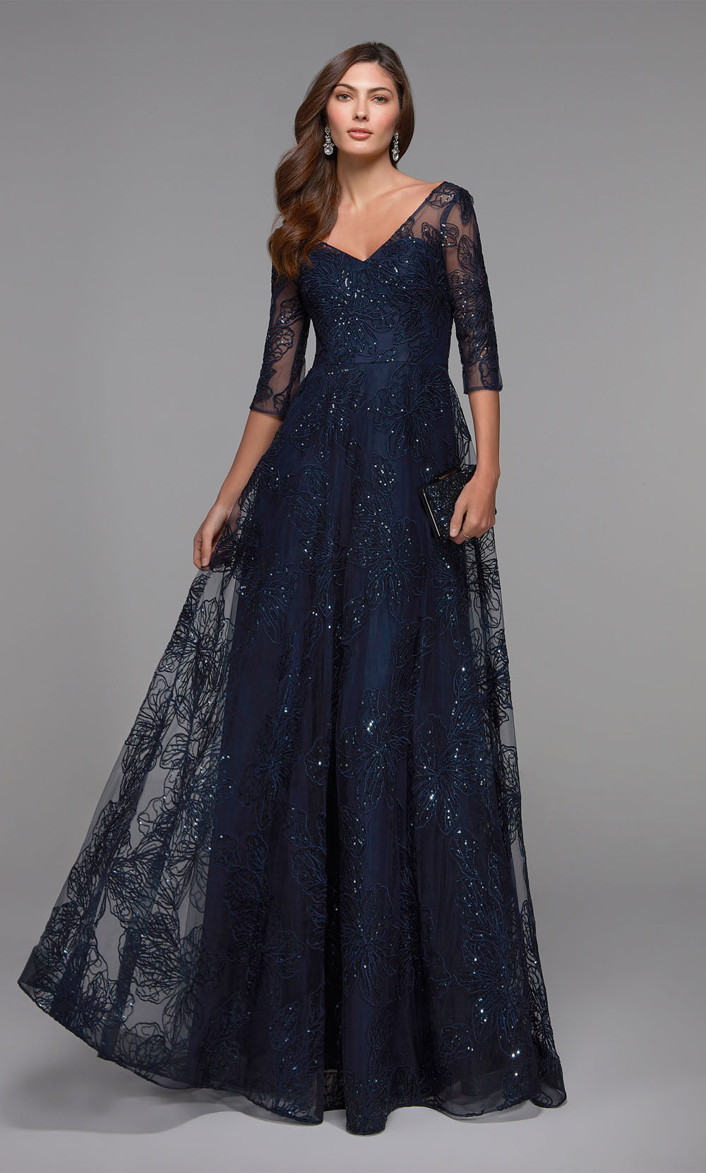 Alyce Paris 27494 Illusion d'occasion spéciale a embelli une robe de ligne