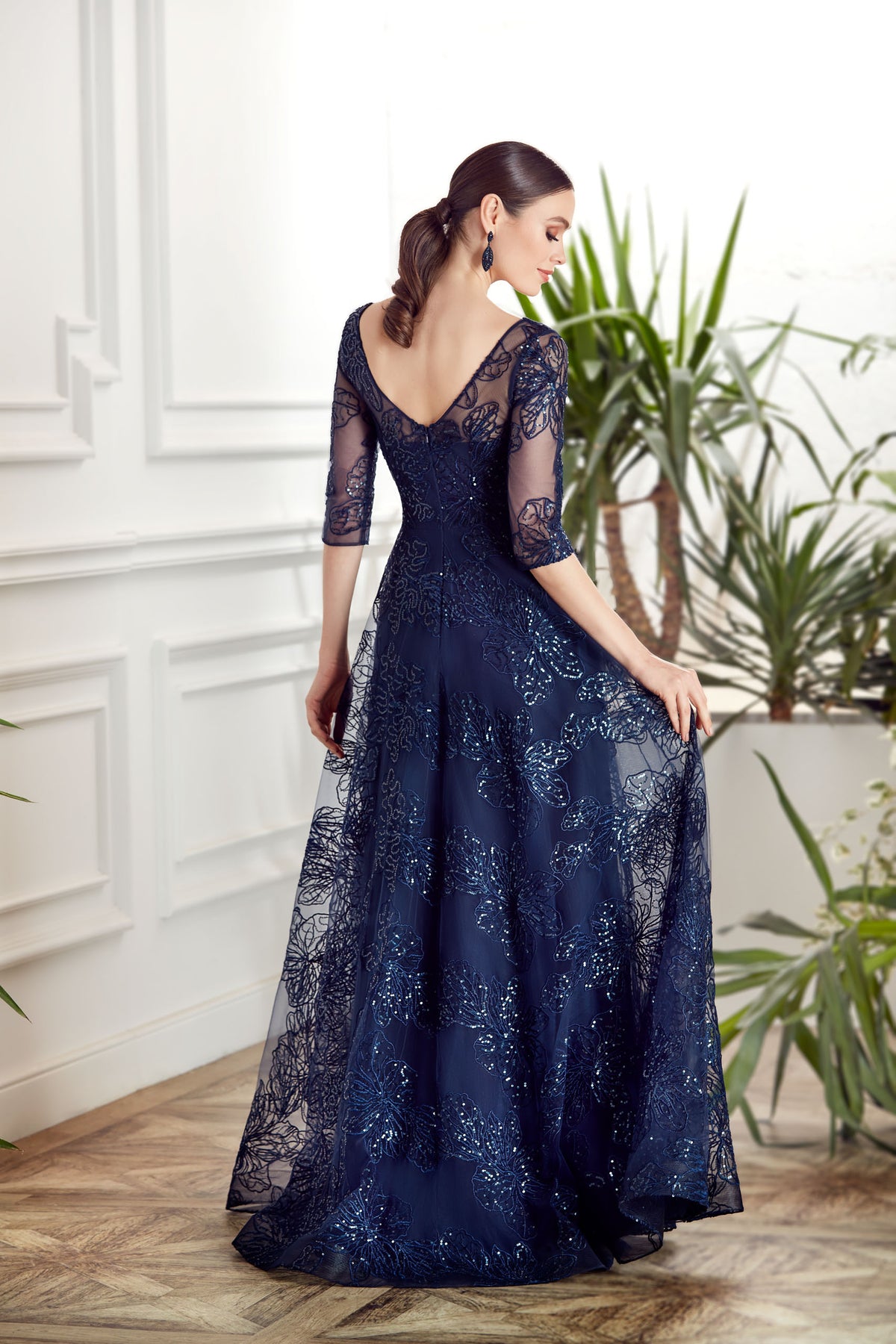 ALYCE Paris 27494 Special Occasion Illusion Neckline Embellished A Line Dress