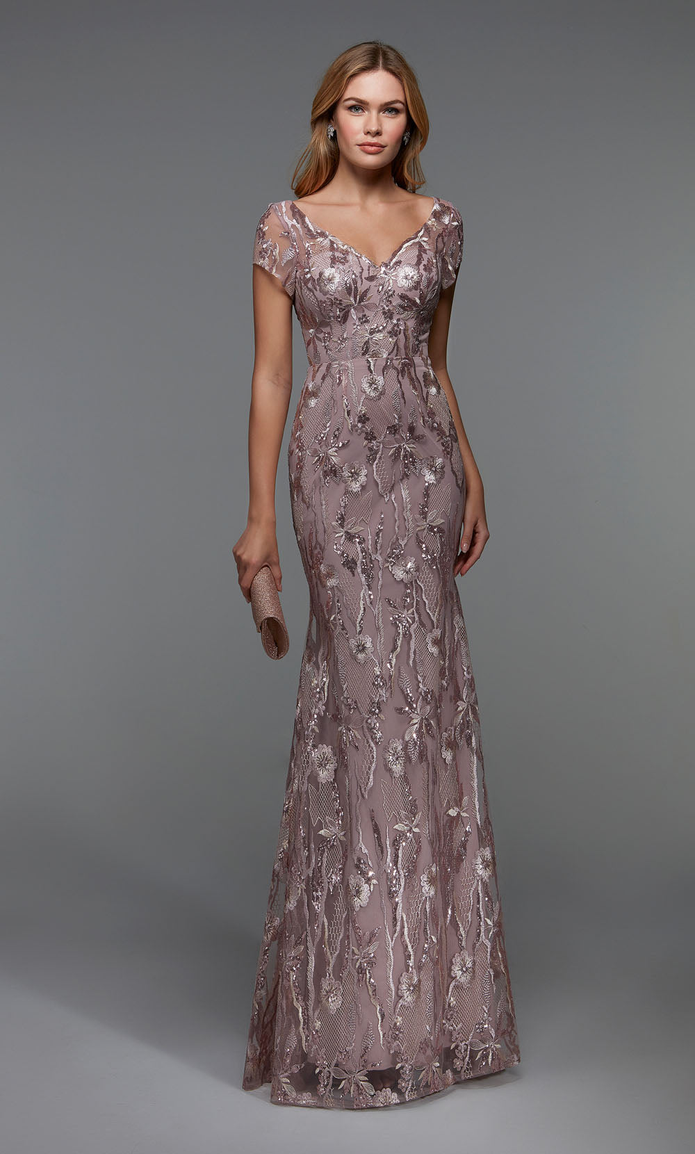 ALYCE Paris 27533 Special Occasion V-neckline Embellished Mermaid Dress