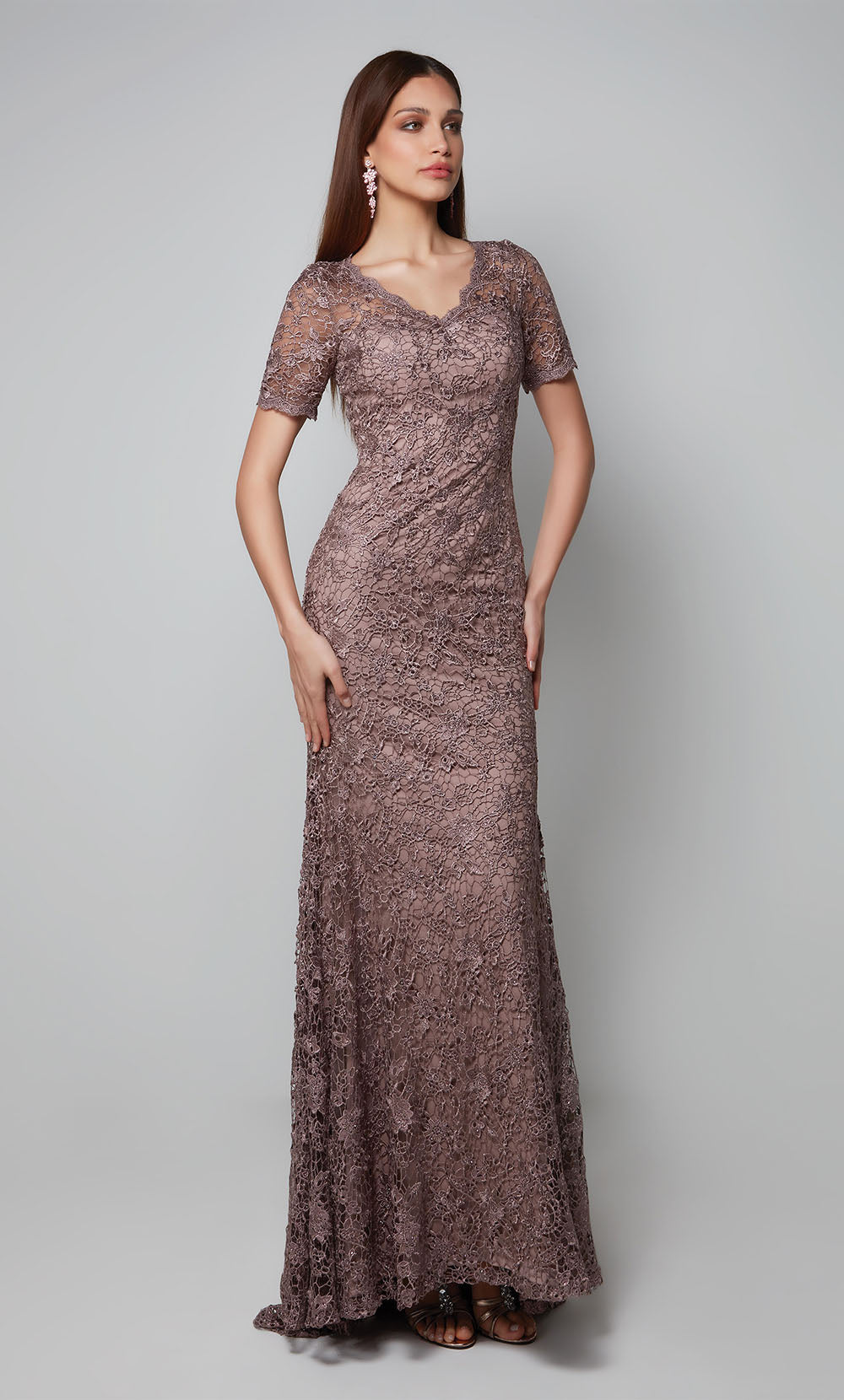 ALYCE Paris 27561 Special Occasion V-neckline Chic Straight Dress