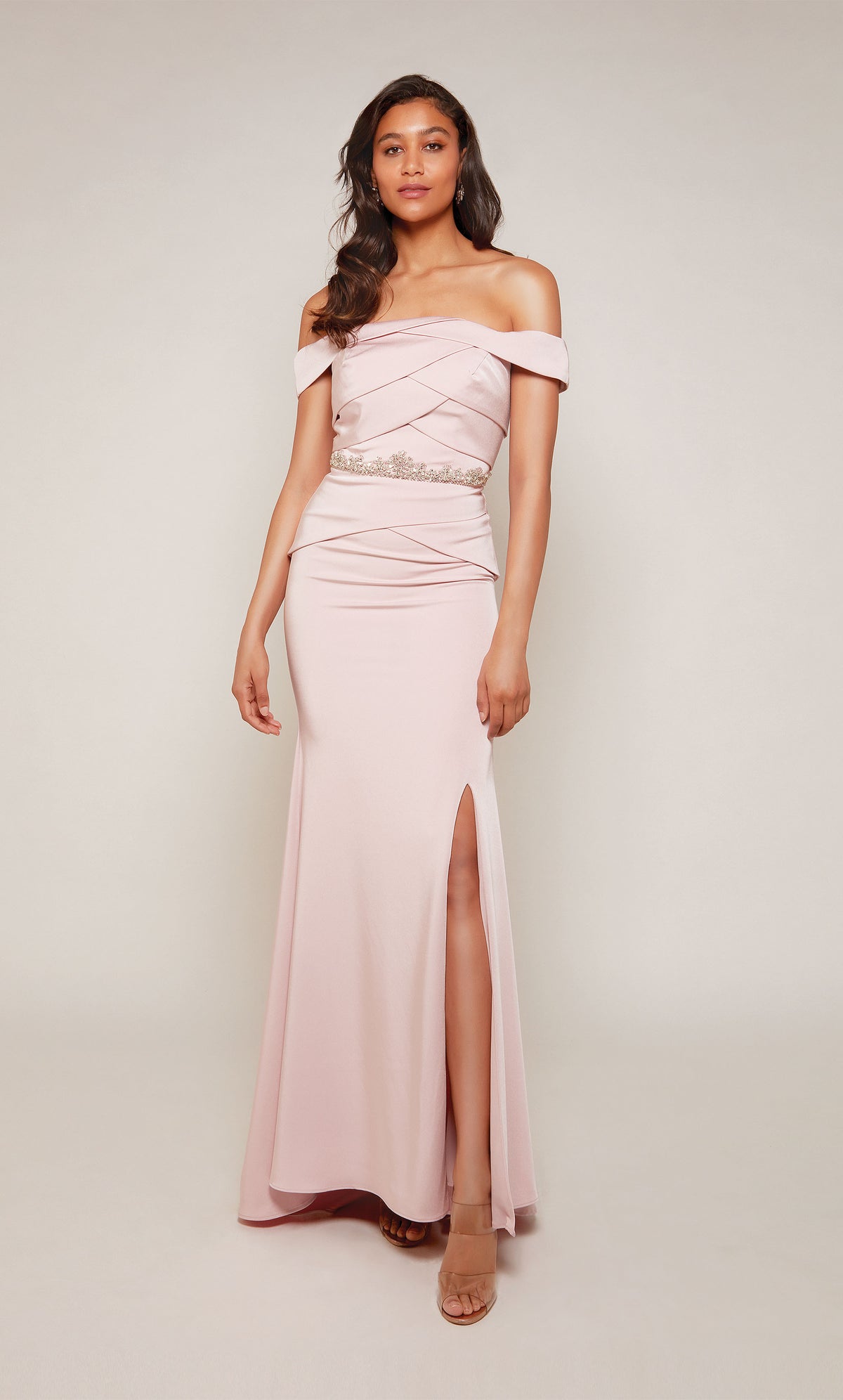 ALYCE Paris 27610 Special Occasion Off The Shoulder Chic Straight Dress