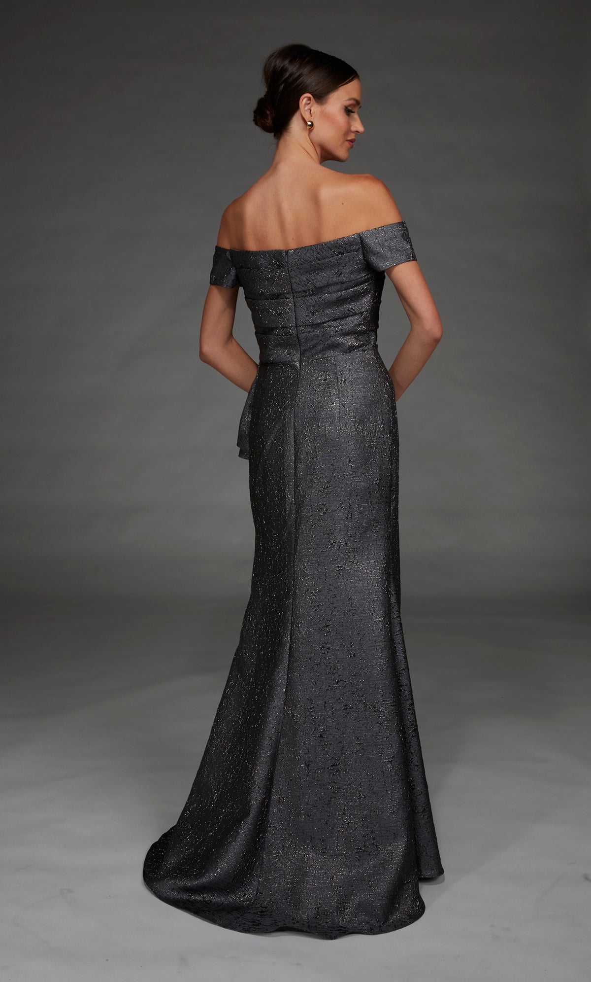 ALYCE Paris 27639 Special Occasion Off The Shoulder Neckline Elegant Straight Dress