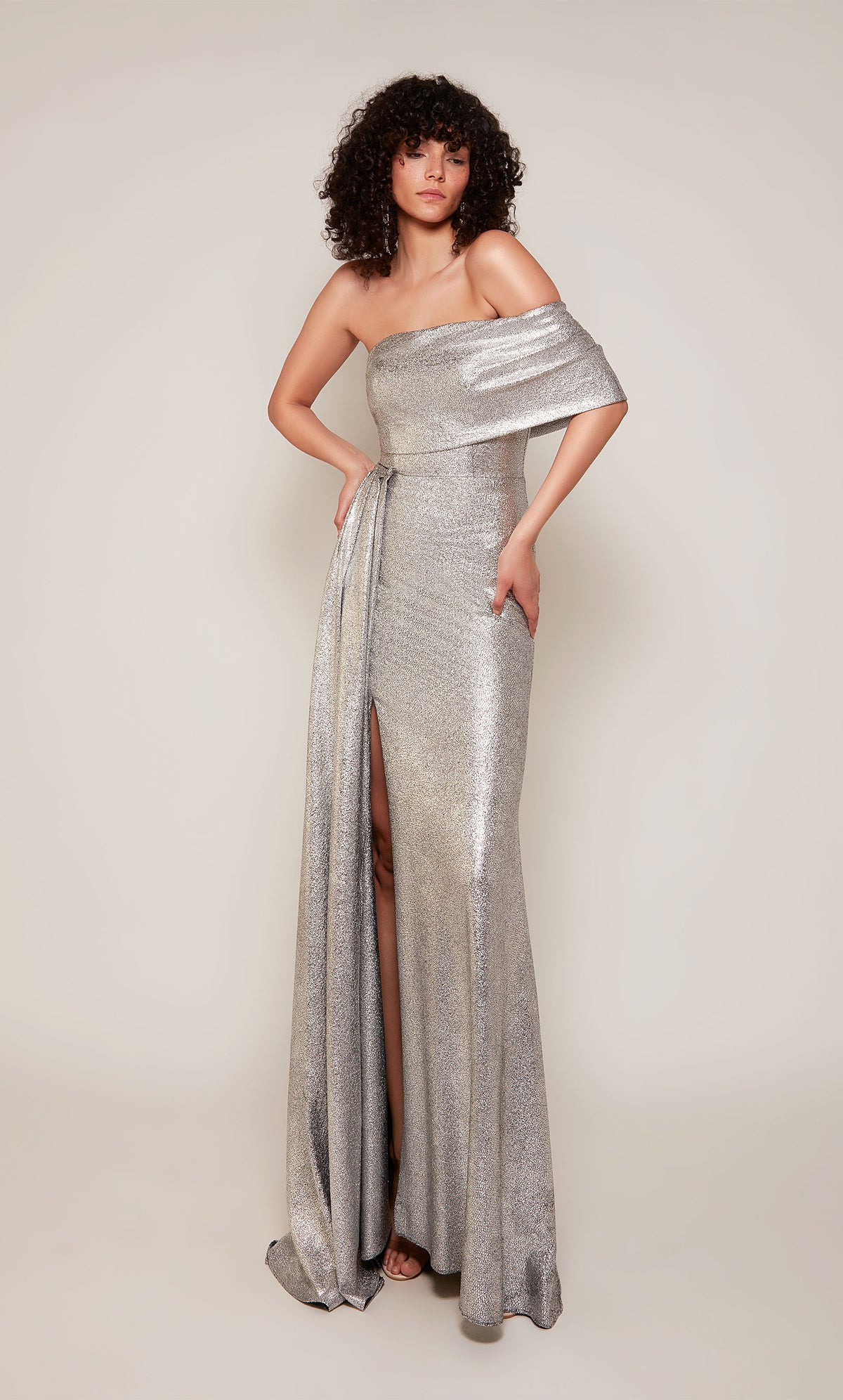 Alyce Paris 27663 Occasion spéciale au large de l'épaule Robe droite scintillante / scintillant