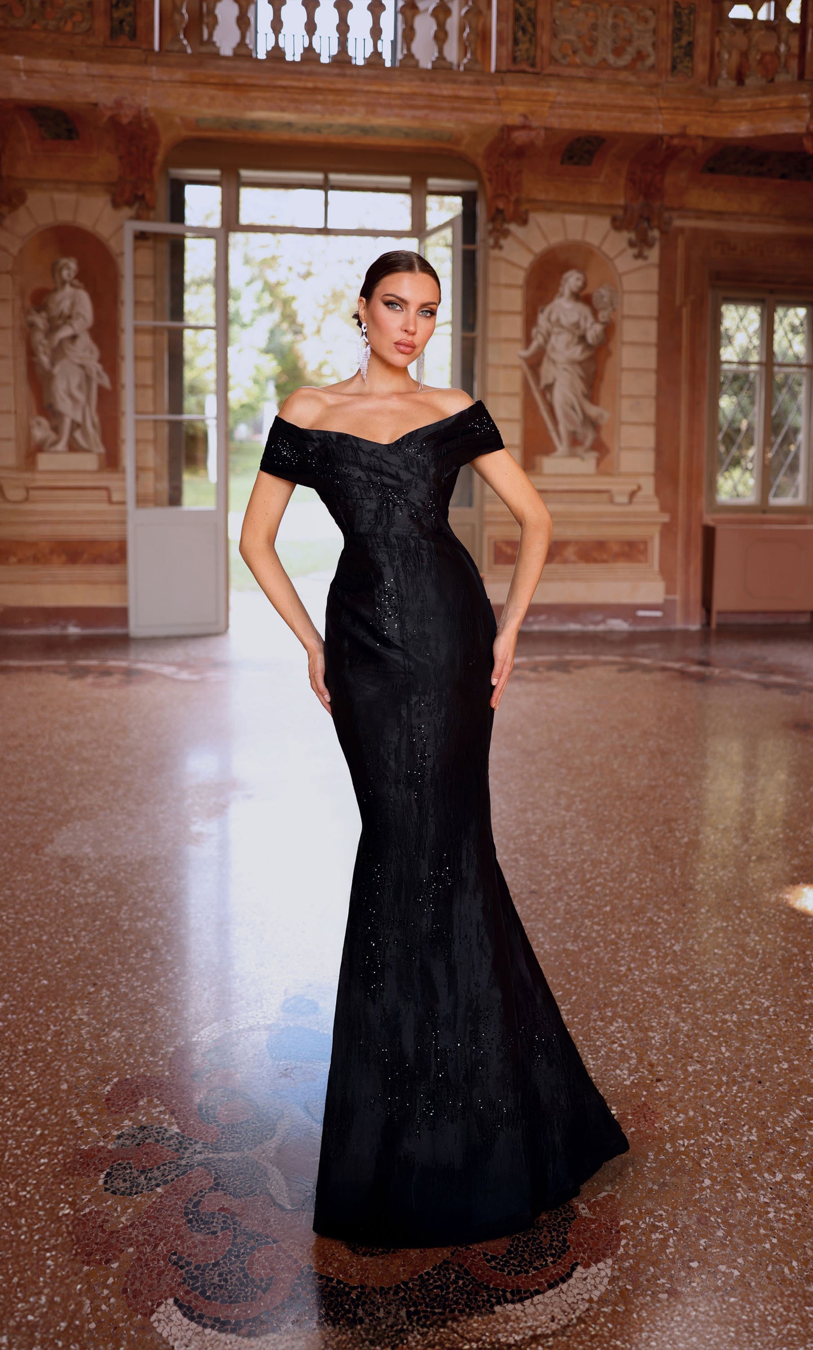 Alyce Paris 27733 Occasion spéciale au large de la robe de sirène chic de l'épaule