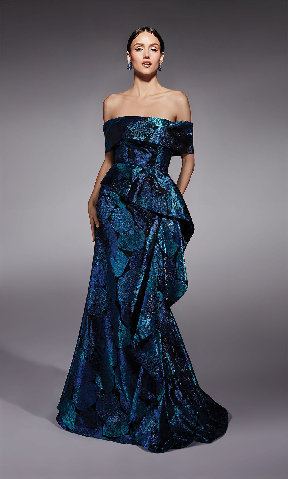 Alyce Paris 27736 Occasion spéciale au large de l'épaule volant la robe de sirène