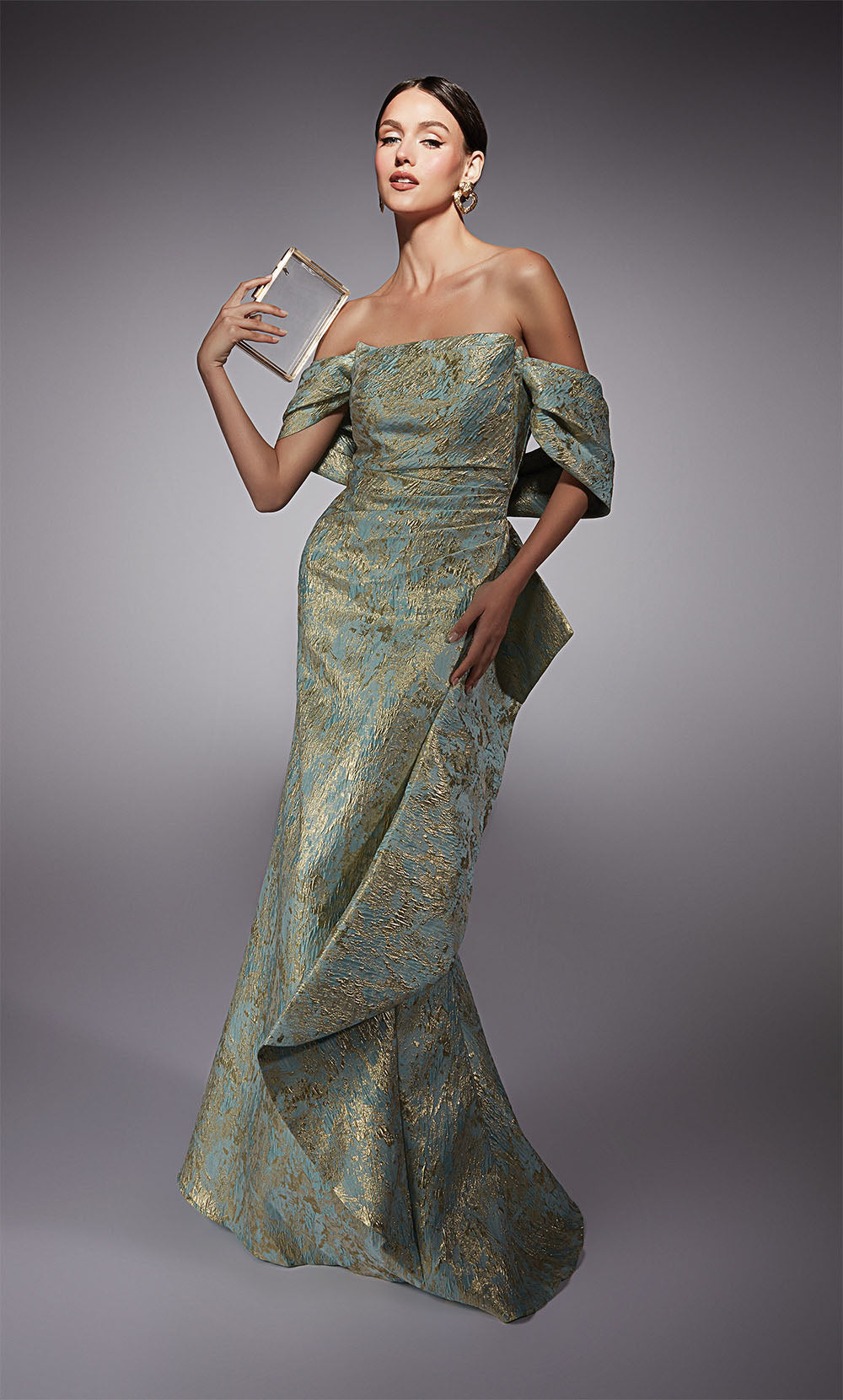 Alyce Paris 27750 Occasion spéciale au large de l'épaule Elegant Fit n Flare Robe