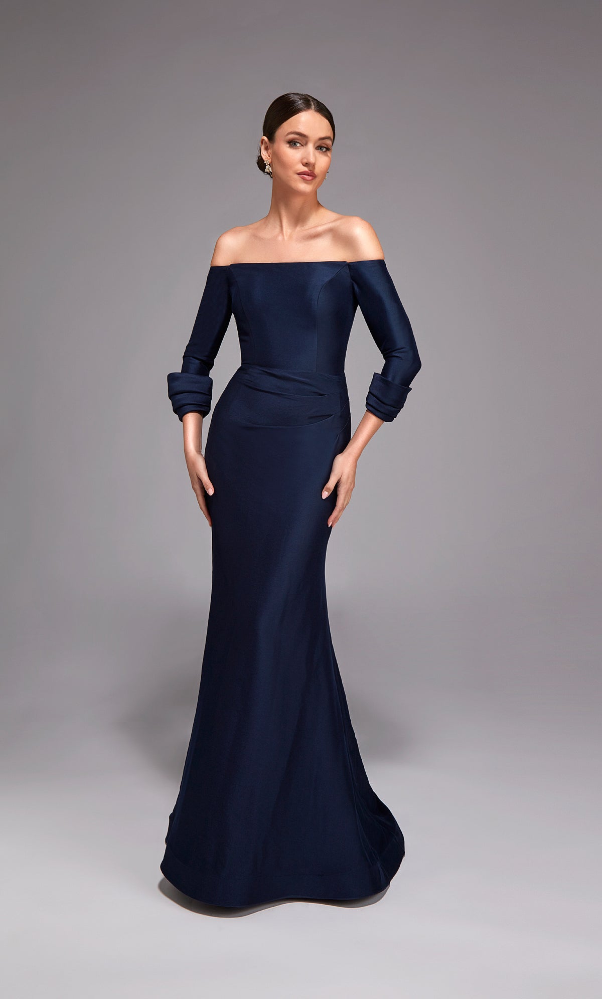 Alyce Paris 27782 Ocasión especial fuera del hombro Cadro elegante Fit N Flare Vestido