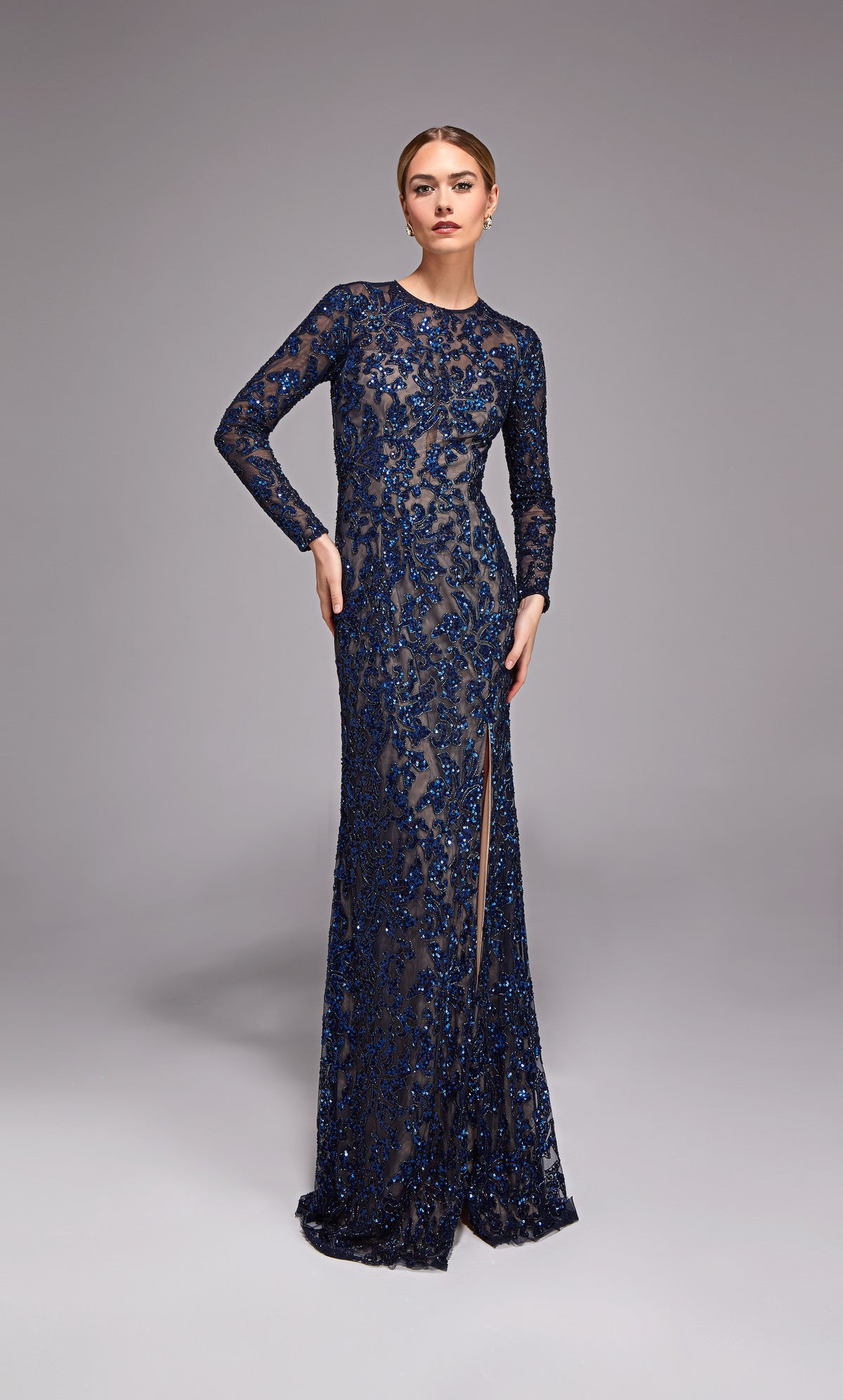 ALYCE Paris 27788 Special Occasion Scoop Neckline Embellished Straight Dress