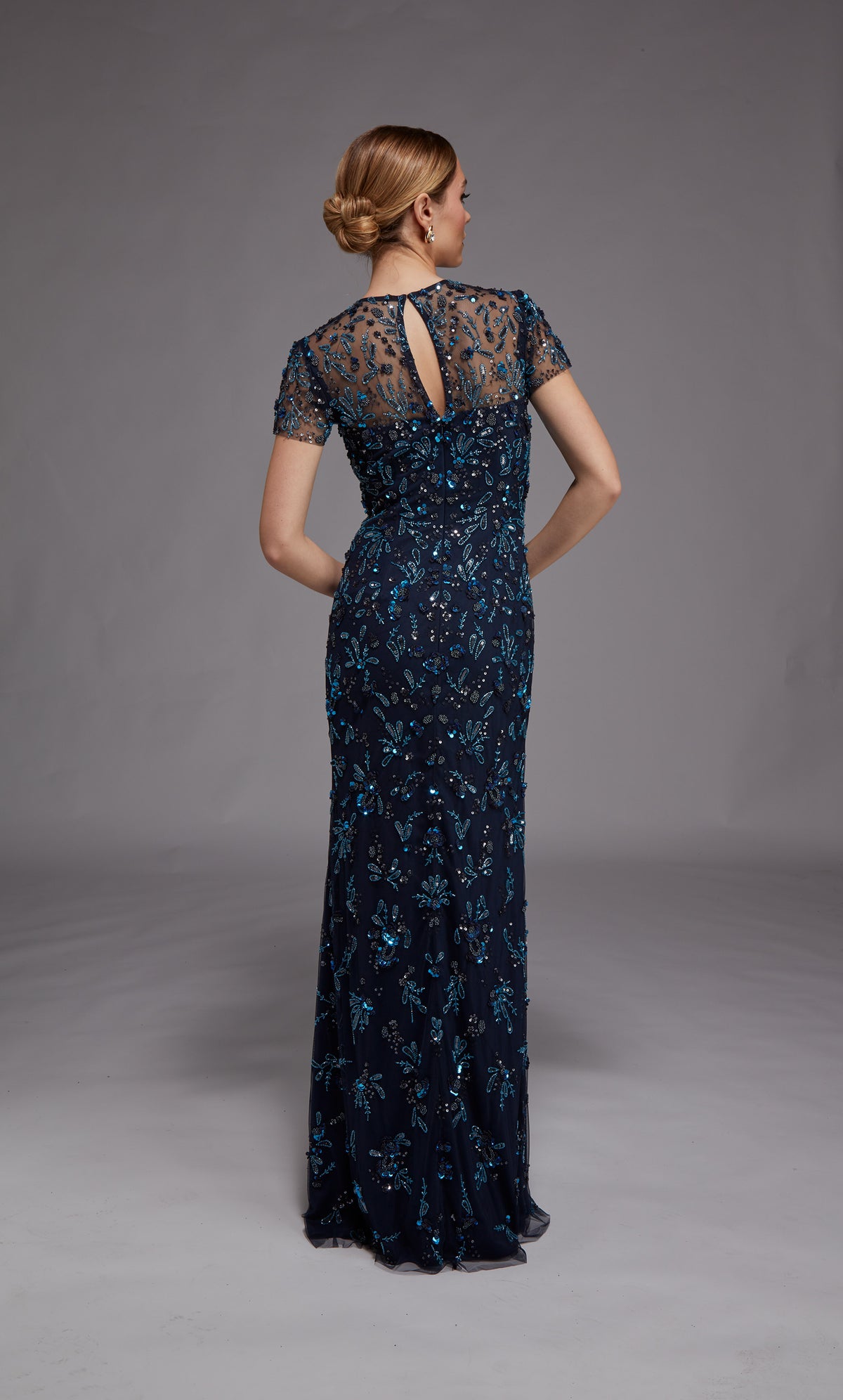 Alyce Paris 27789 decote de ilusão de ocasião especial Embelezado vestido reto