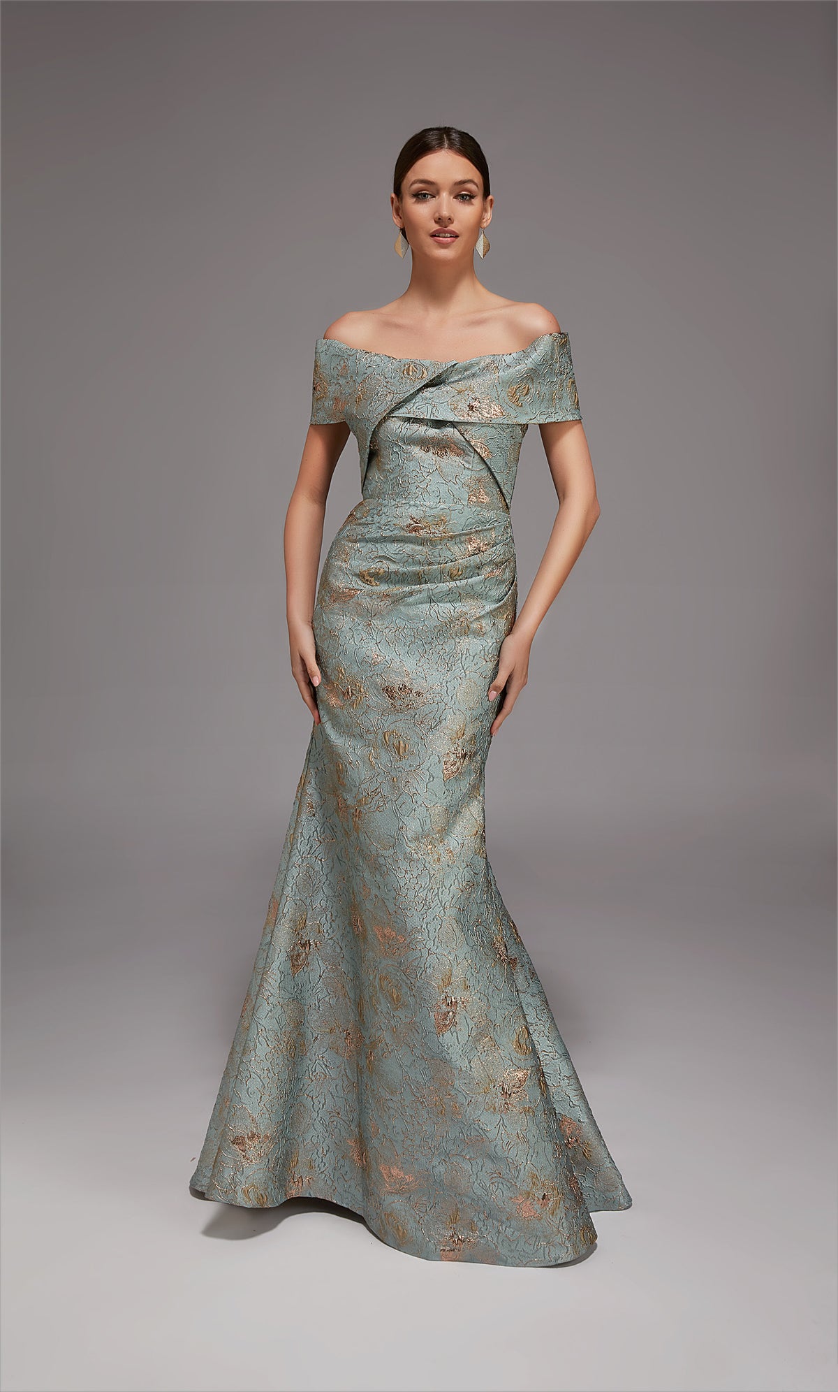 Alyce Paris 27802 Ocasião especial do decote do ombro Elegante Mermaid Dress