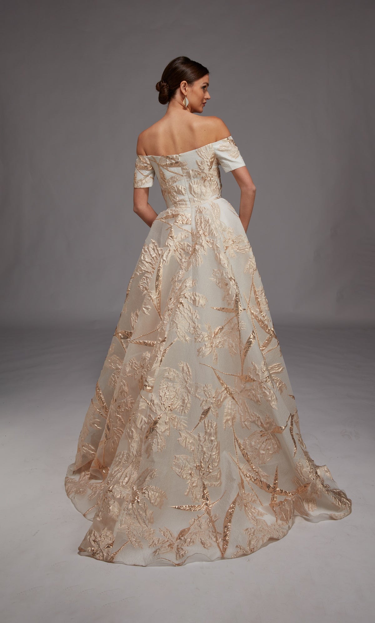 Alyce Paris 27804 ocasião especial do decote do ombro embelezou um vestido de linha