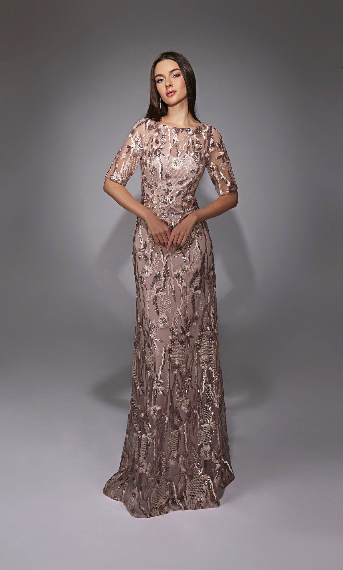 ALYCE PARIS 27819 Abito da scollo ad illusione per l'illusione speciale