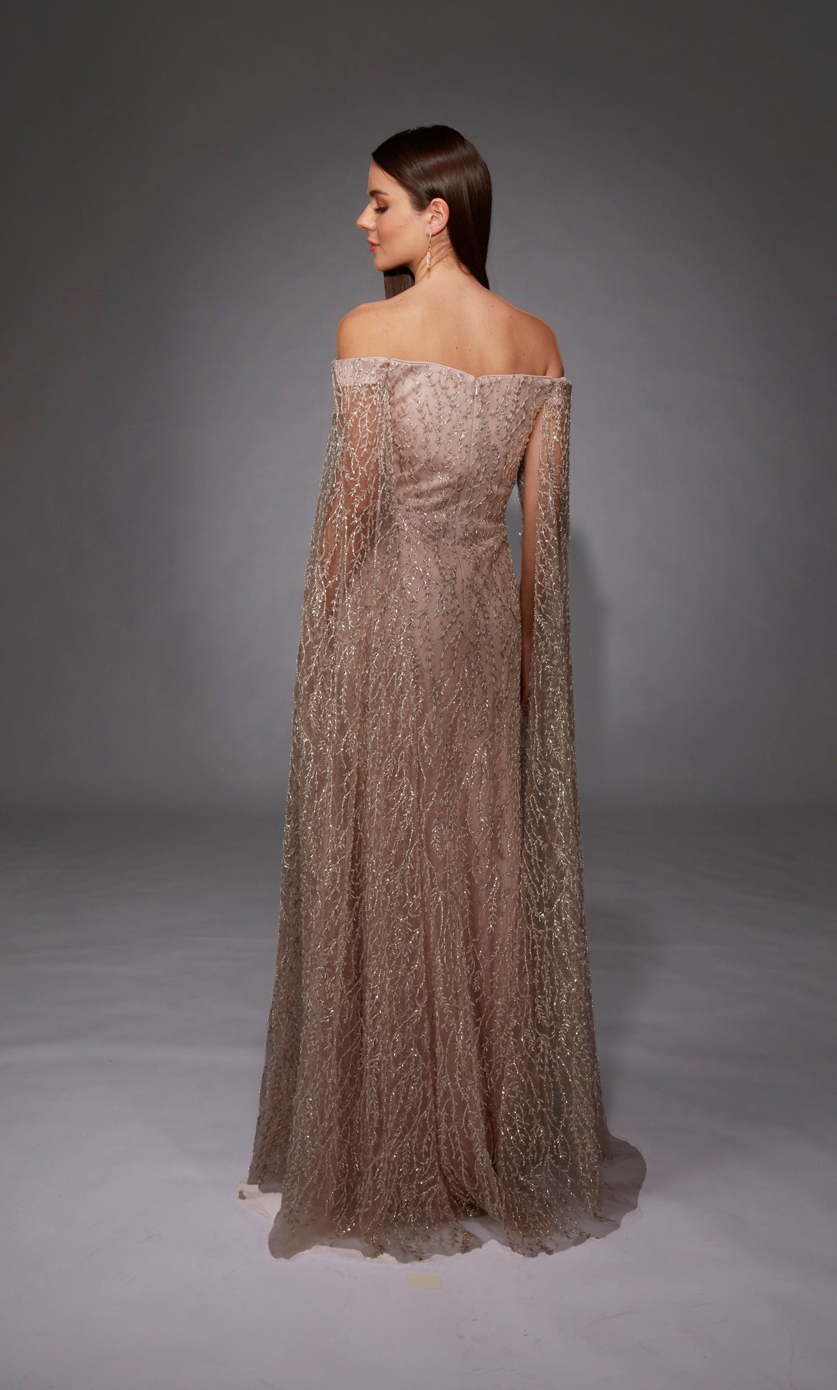 ALYCE Paris 27821 Special Occasion Off The Shoulder Neckline Embellished Straight Dress