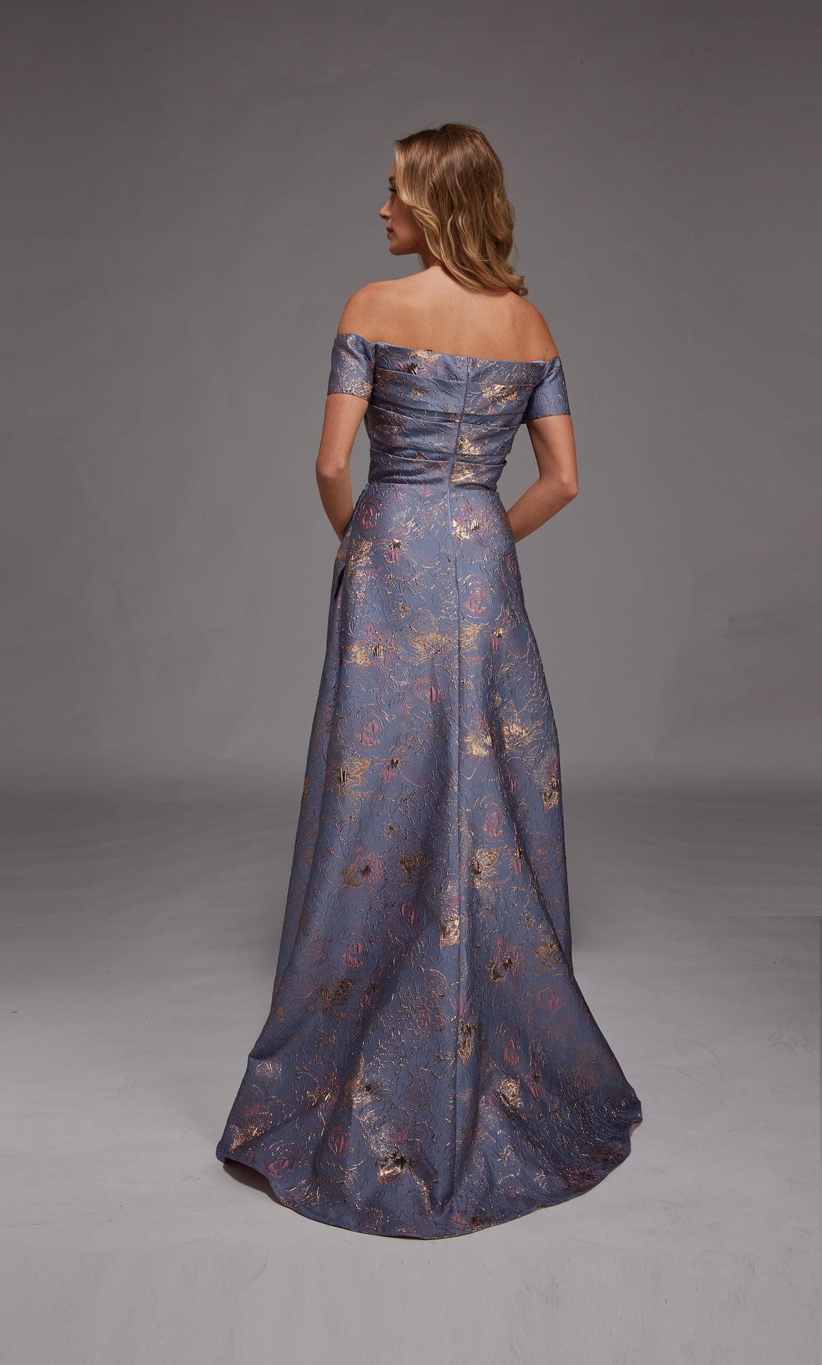 Alyce Paris 27828 ocasião especial do decote do ombro ruched/drapeado um vestido de linha