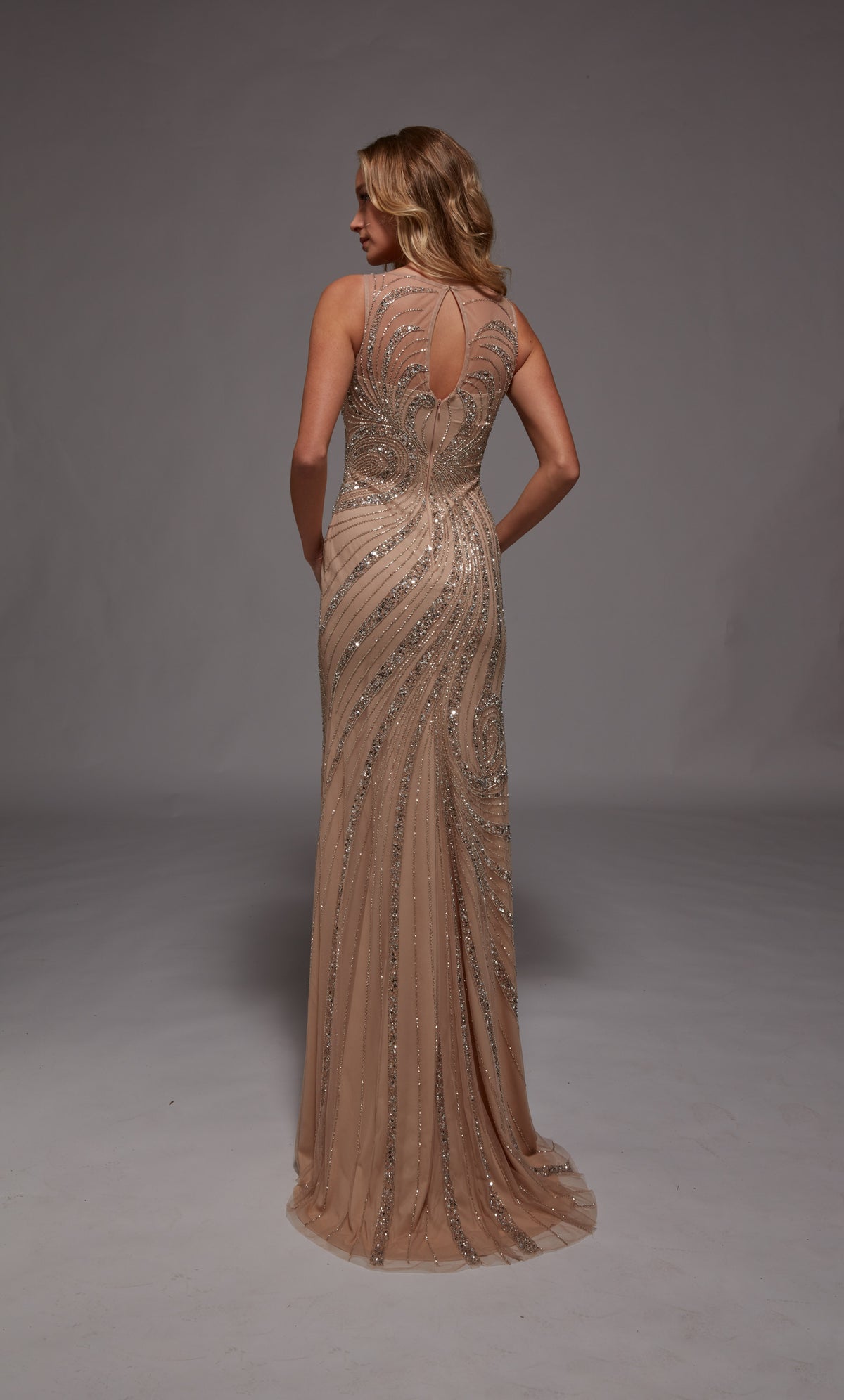 Alyce Paris 27846 decote de barco especial de ocasião embelezada vestido reto