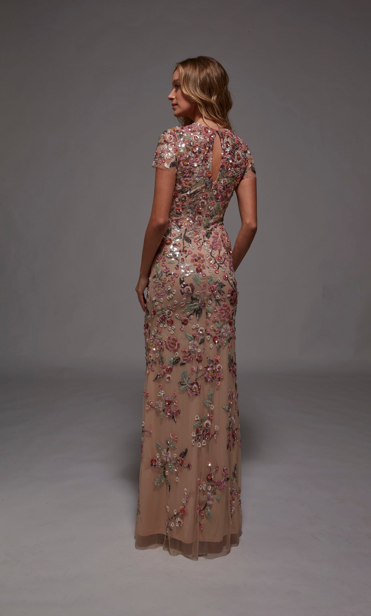 Alyce Paris 27847 Ocasión especial recogida escote adornado Vestido recto