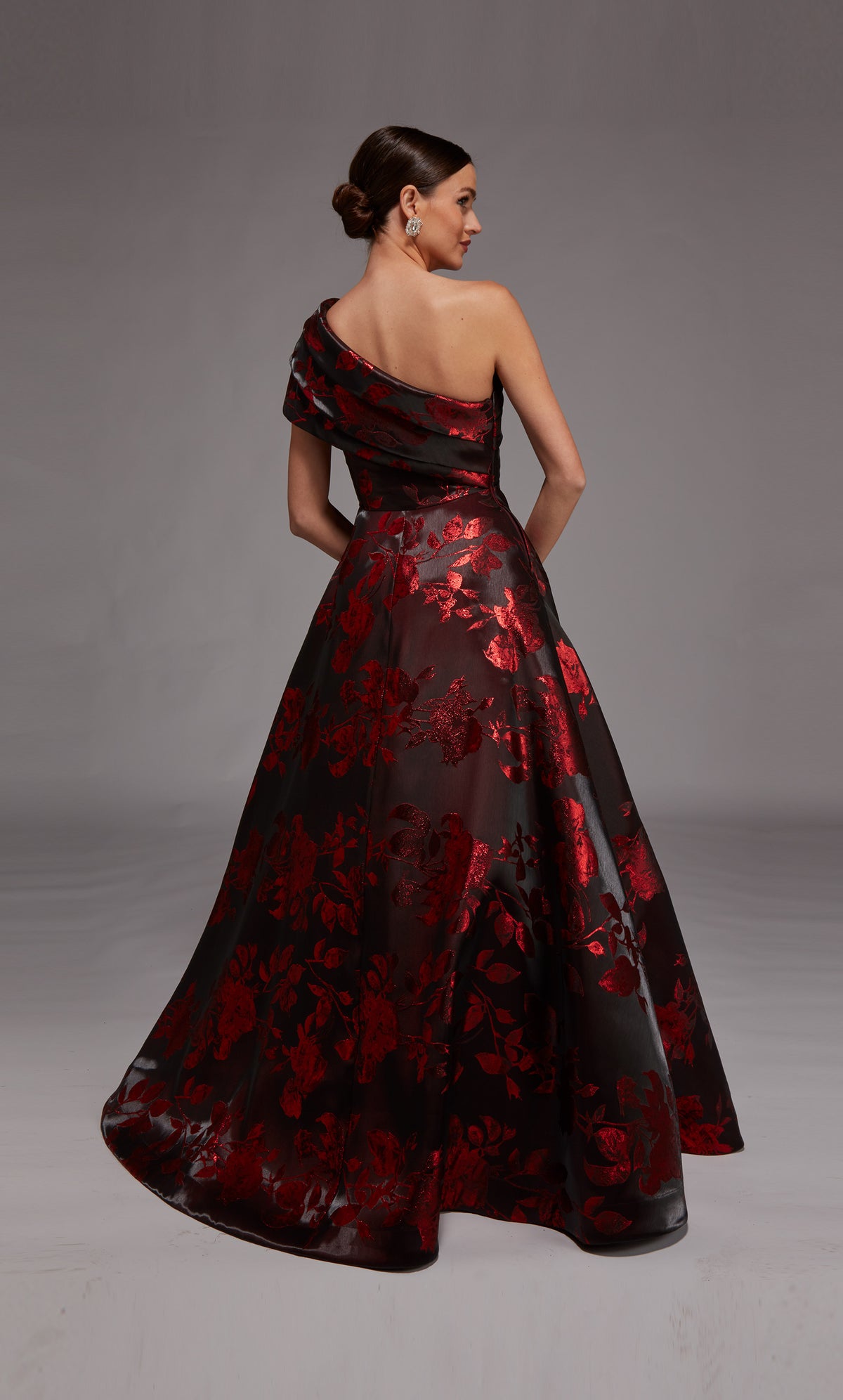 Alyce Paris 27858 Ocasión especial de un hombro Ruchada/Drapeado un vestido de línea