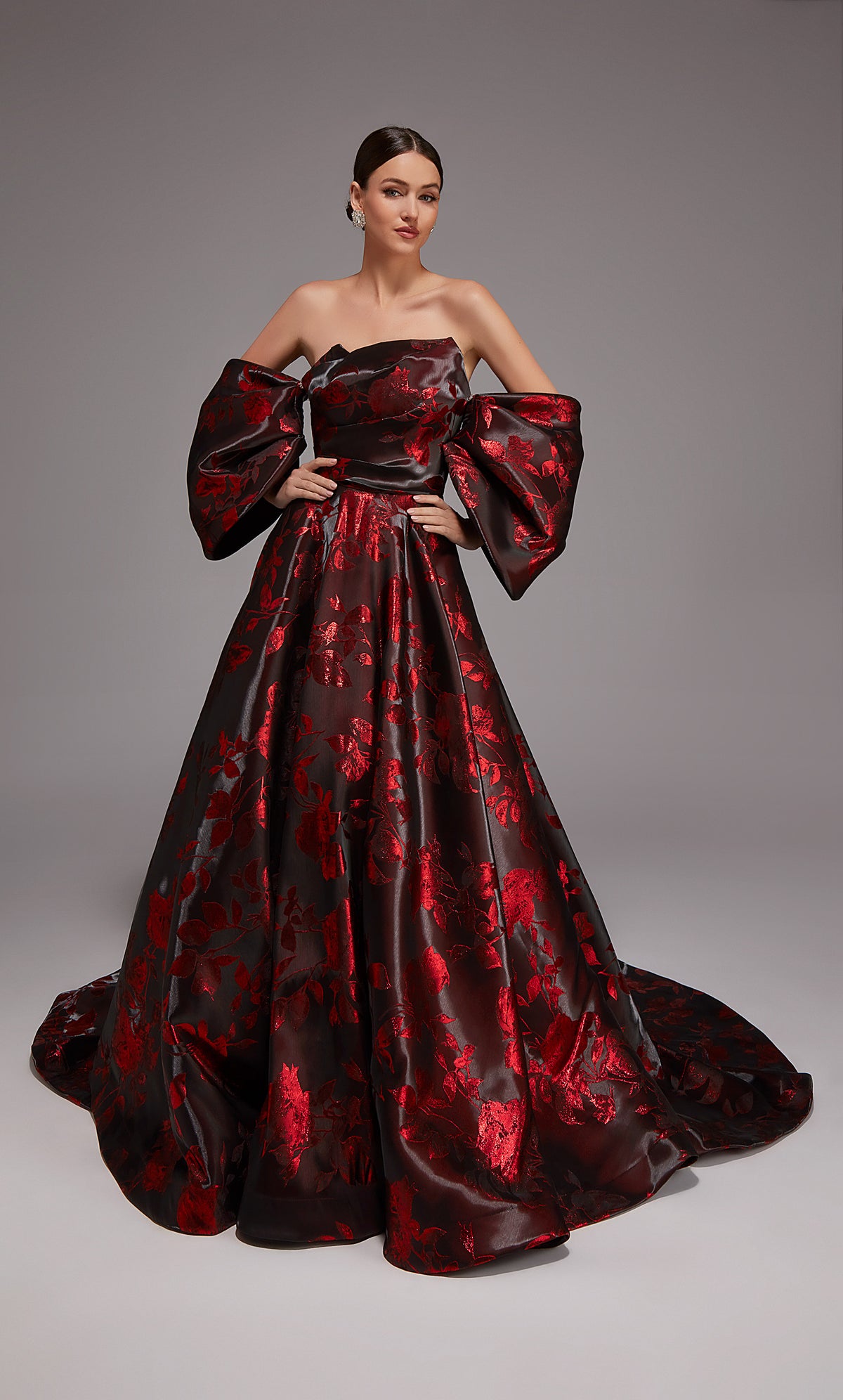 ALYCE Paris 27862 Vestido de línea A con escote sin tirantes para ocasiones especiales