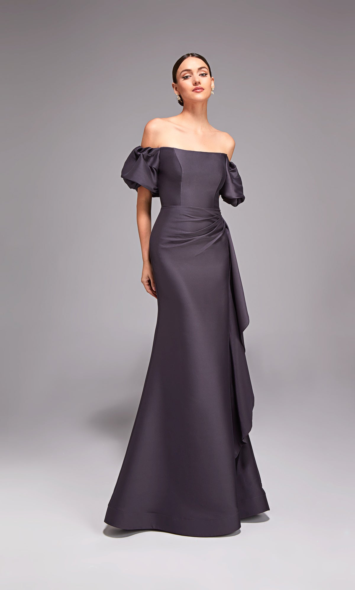 Alyce Paris 27863 Occasion spéciale au large de l'épaule Robe droite ruée/drapée
