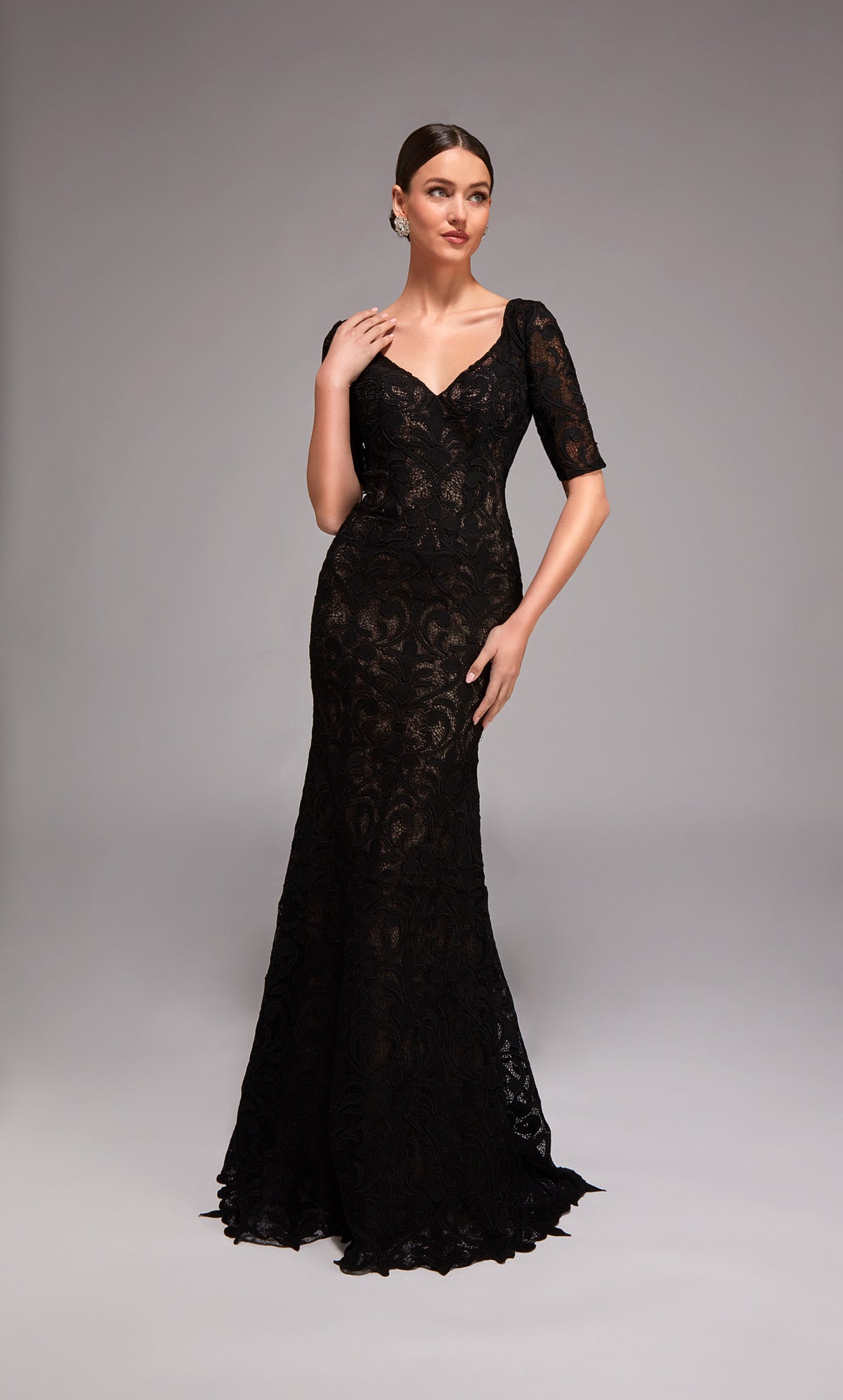 Alyce Paris 27871 Ocasião especial Vestido modesto de sereia modesta