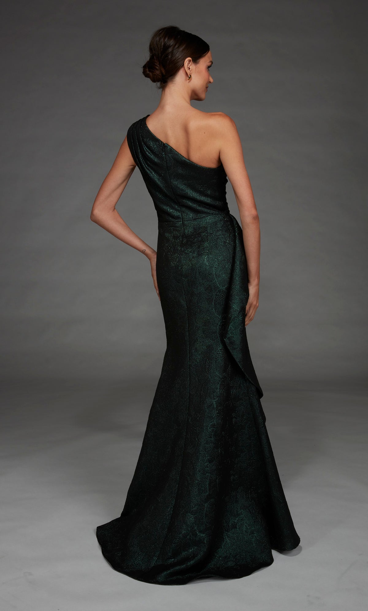 ALYCE Paris 27885 Special Occasion One Shoulder Neckline Ruched/draped A Line Dress