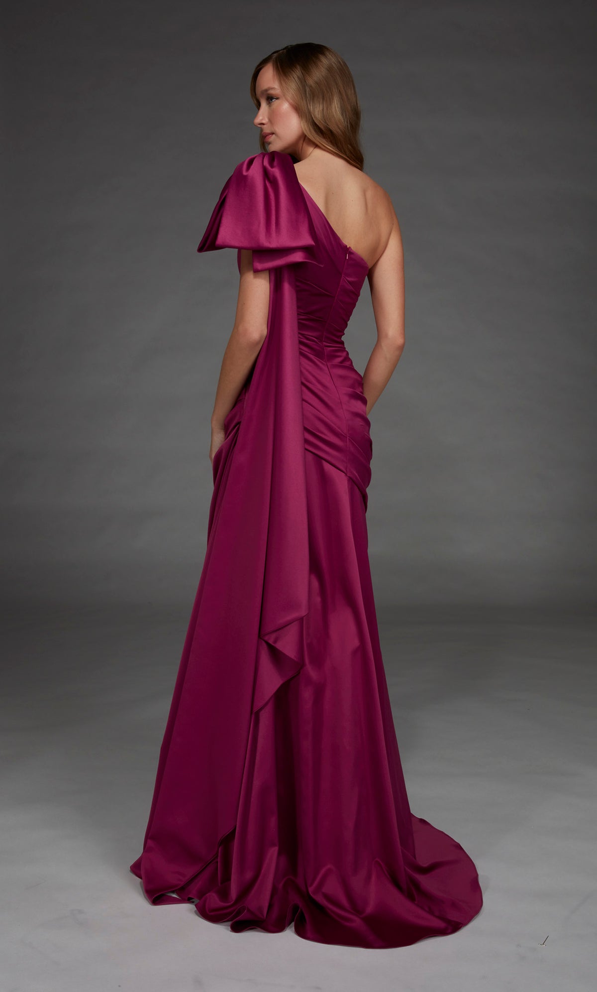 ALYCE Paris 27891 Special Occasion One Shoulder Neckline Ruched/draped A Line Dress