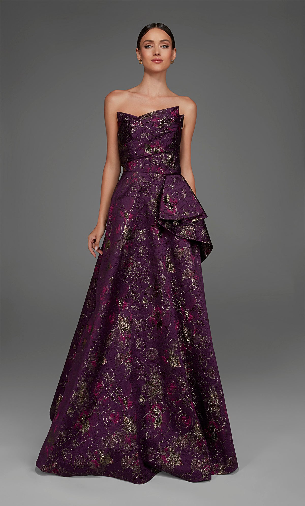 ALYCE Paris 27893 Special Occasion Off The Shoulder Neckline Waterfall Mermaid Dress