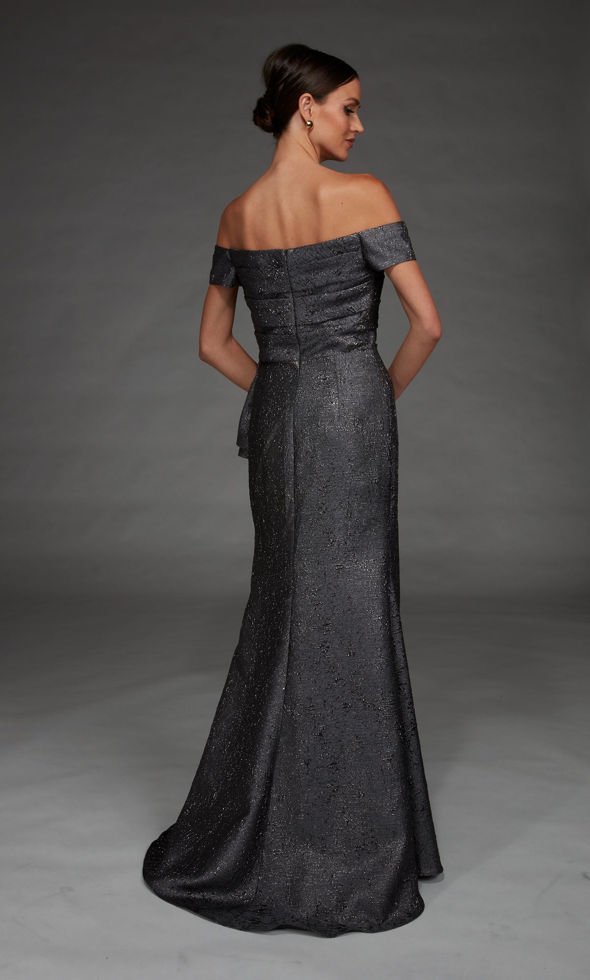 ALYCE Paris 27900 Special Occasion Off The Shoulder Neckline Modest Straight Dress