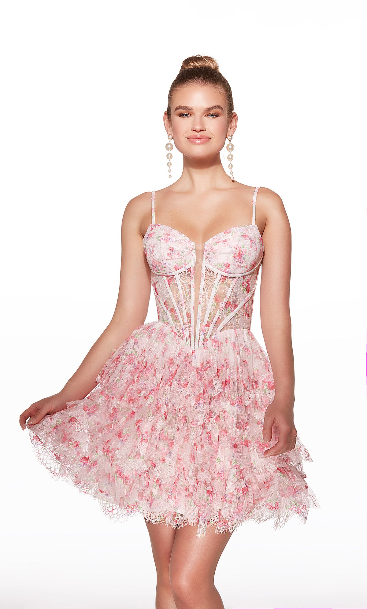 Alyce Paris 30009 Homecoming Short plongeant CORSET CORSET Une robe de ligne