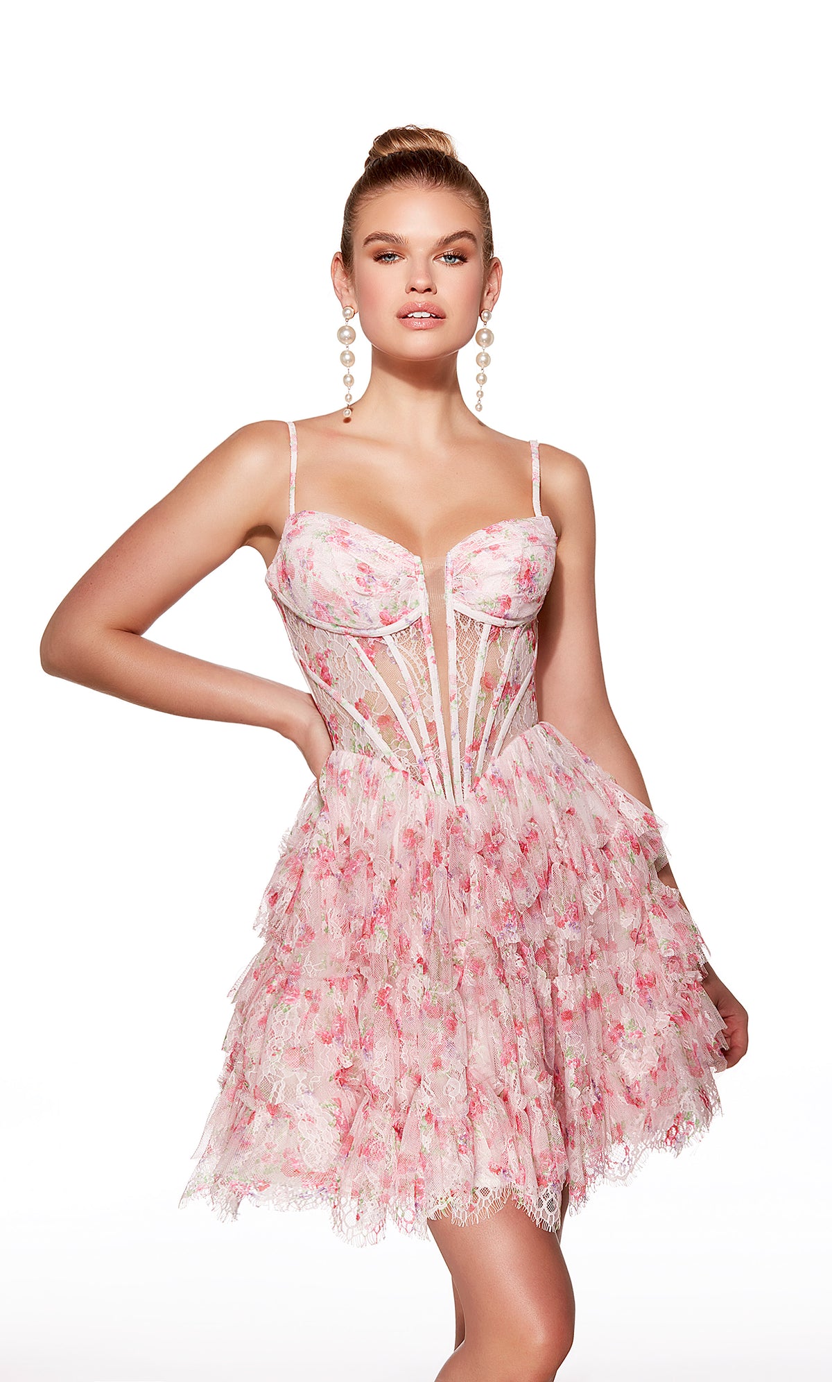 Alyce Paris 30009 Homecoming Short plongeant CORSET CORSET Une robe de ligne