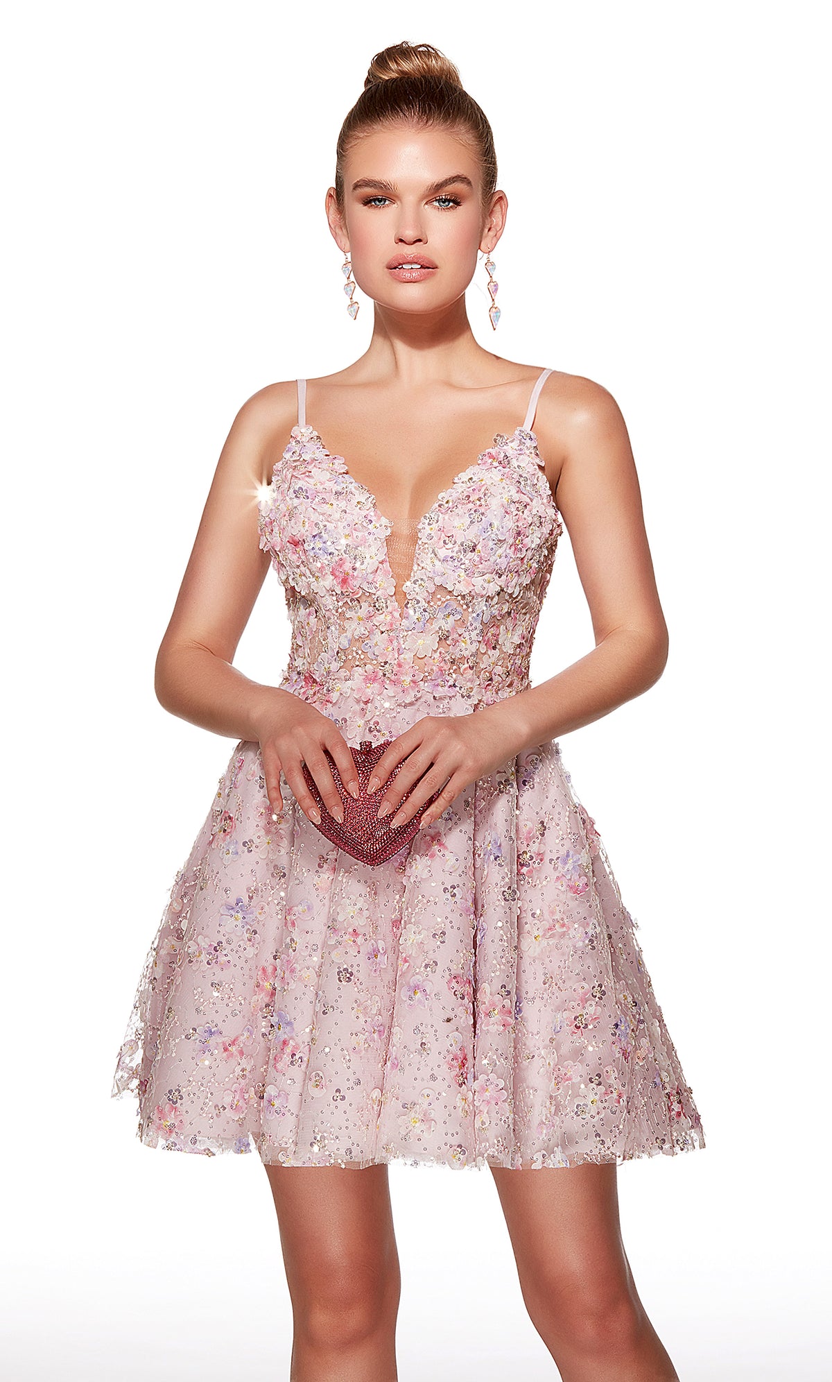 Alyce Paris 30017 HOMECOMING CORTO ENCANTADOR ENCUENTRO embellecido un vestido de línea