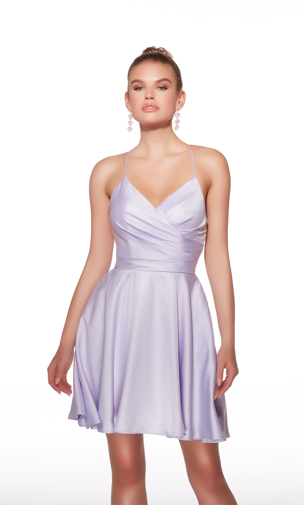 Alyce Paris 30018 HOMECOMING Corto V-Eck Simple A Line Vestido