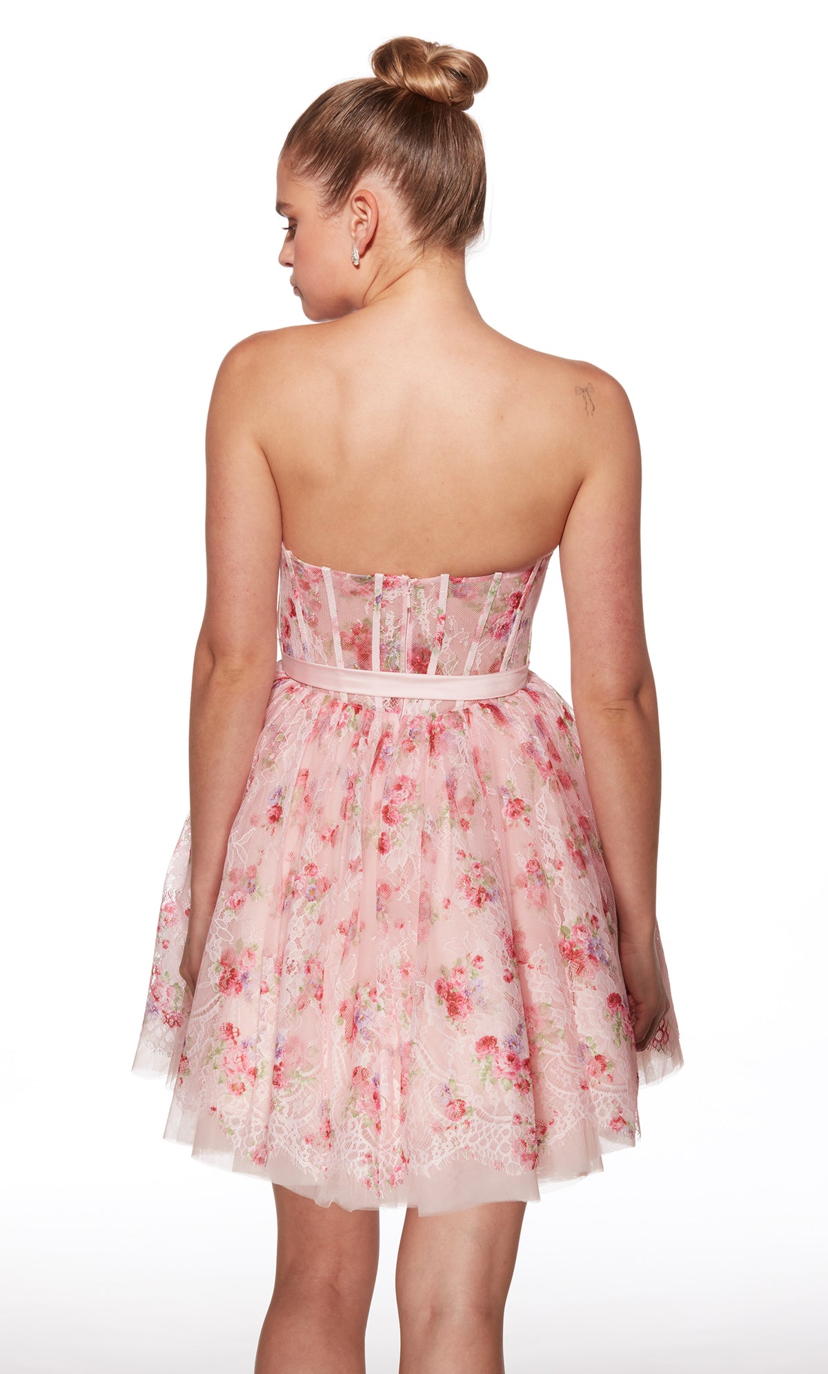 Alyce Paris 30019 Bomecoming Scoope de decote curto vestido de plenitude média