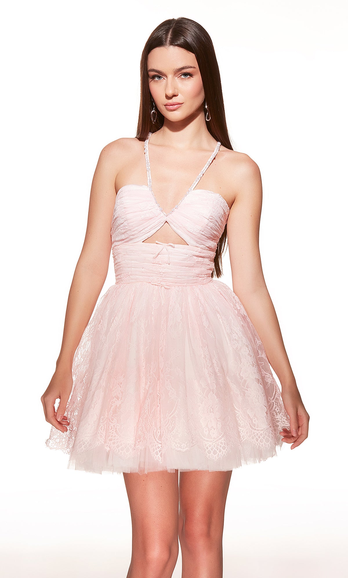 ALYCE PARIS 30030 Homecoming Shortheart scollatura a cuore abito elegante e bagliore