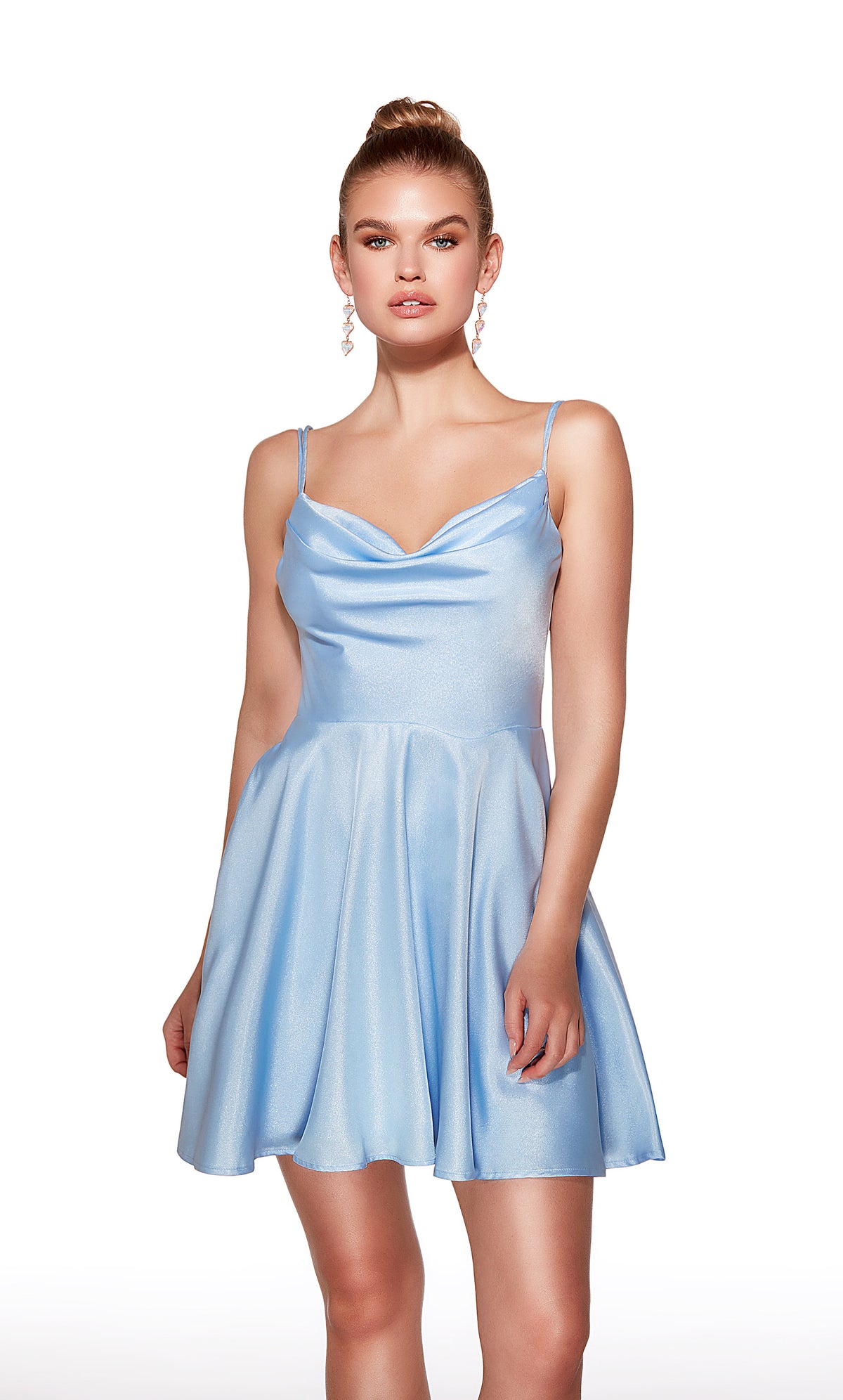 Alyce Paris 30051 HOMECOMING COWL COWL COLLINE Simple A Line Vestido