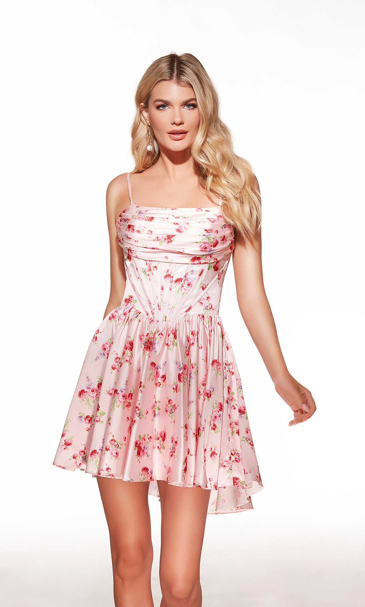 Alyce Paris 30059 Homecoming Scoop Scoop Squickline Corset Un vestido de línea
