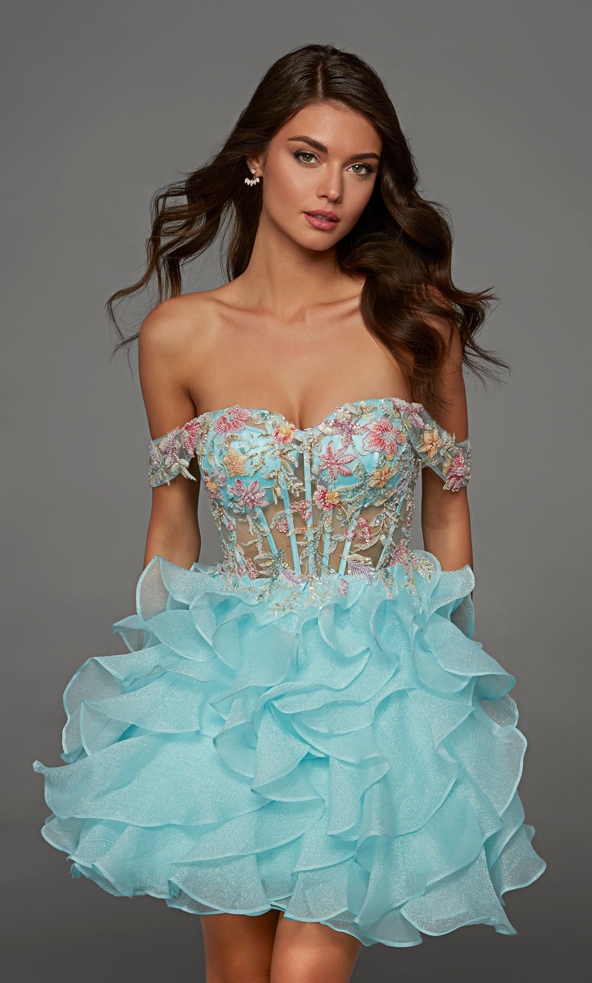 ALYCE Paris 30087 Homecoming Short Sweetheart Neckline Corset Straight Dress