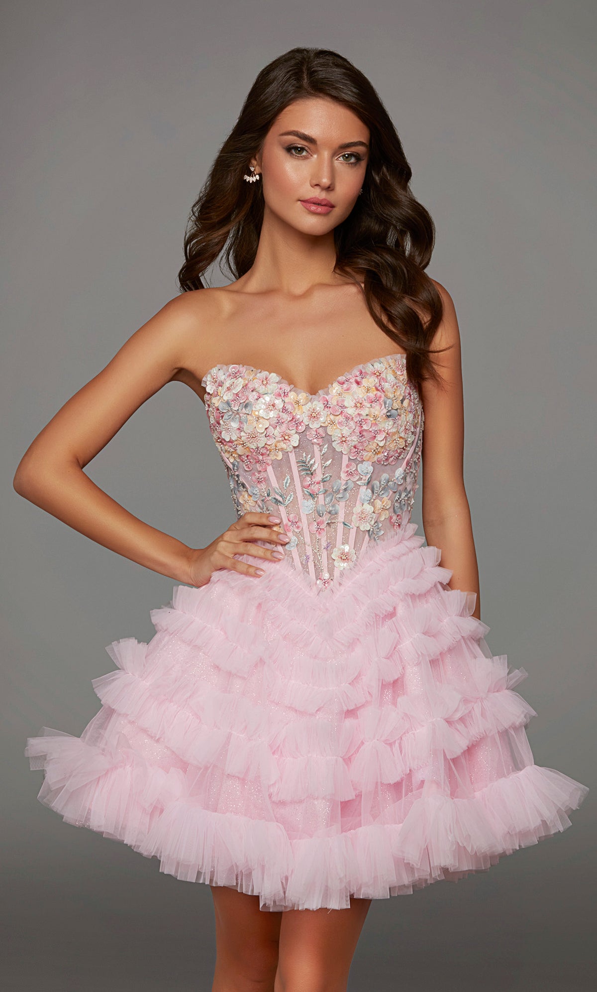 ALYCE Paris 30105 Homecoming Short Sweetheart Neckline Elegant A Line Dress