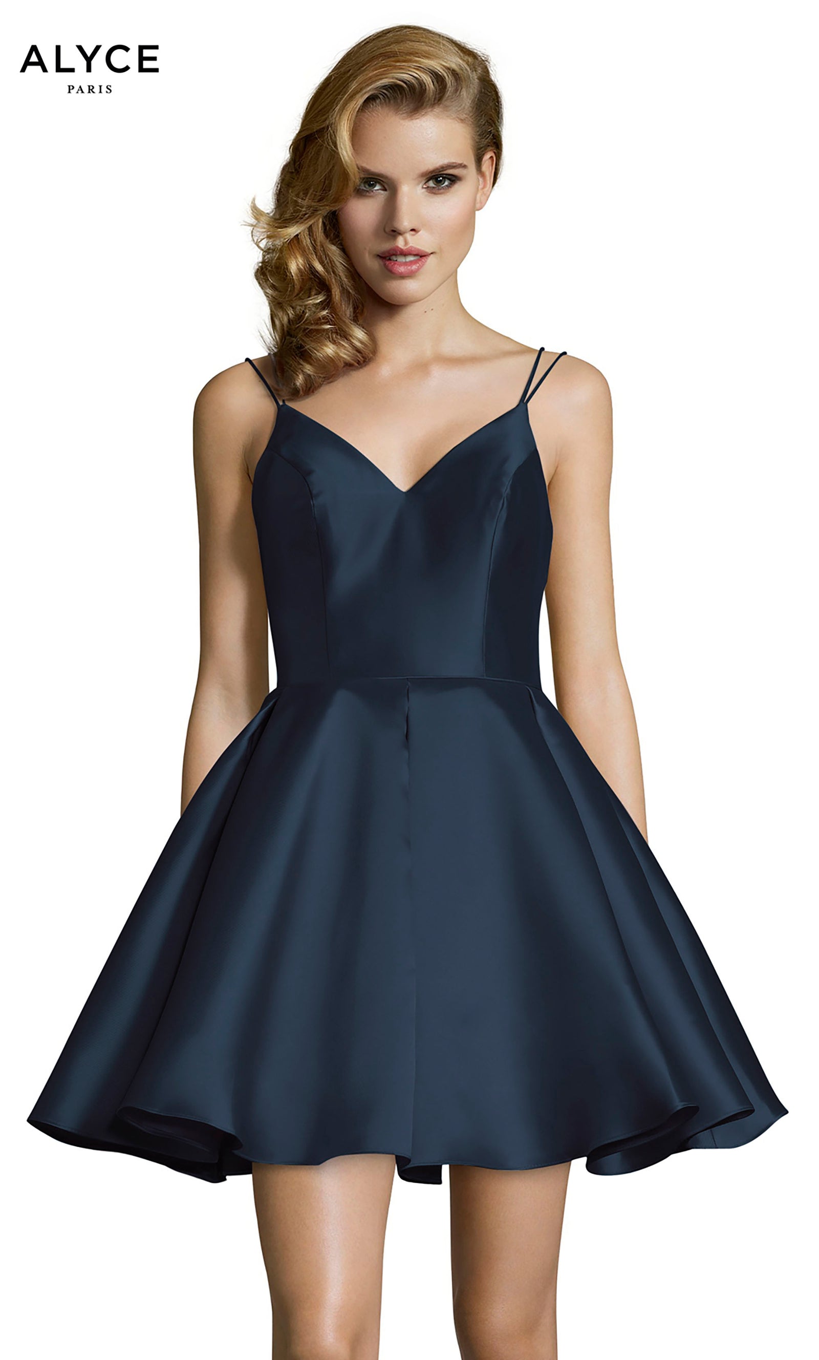 ALYCE Paris 3764 Party V-neckline Plus Size A Line Dress