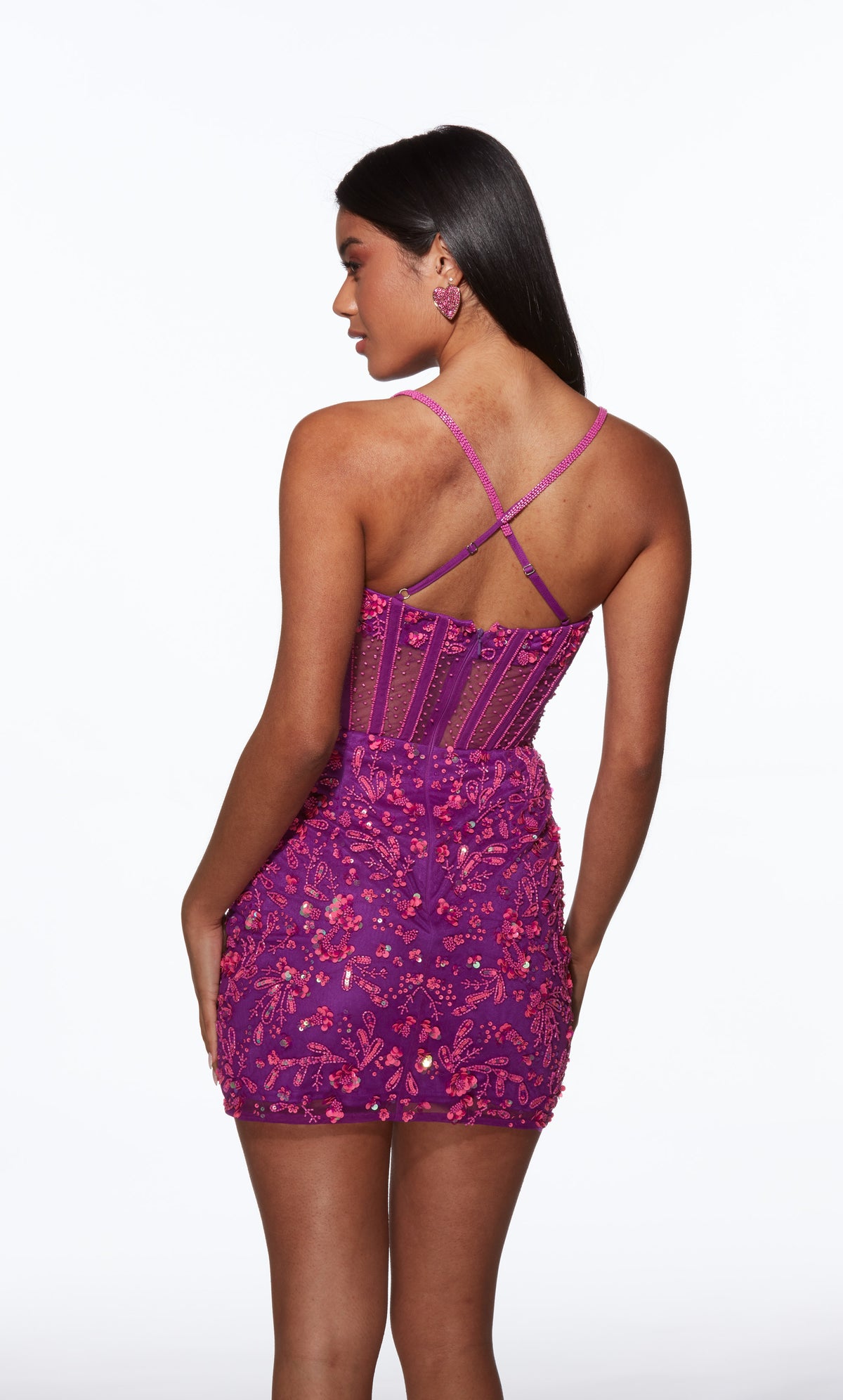 ALYCE PARIS 40093 Abito corsetto a scollatura corta