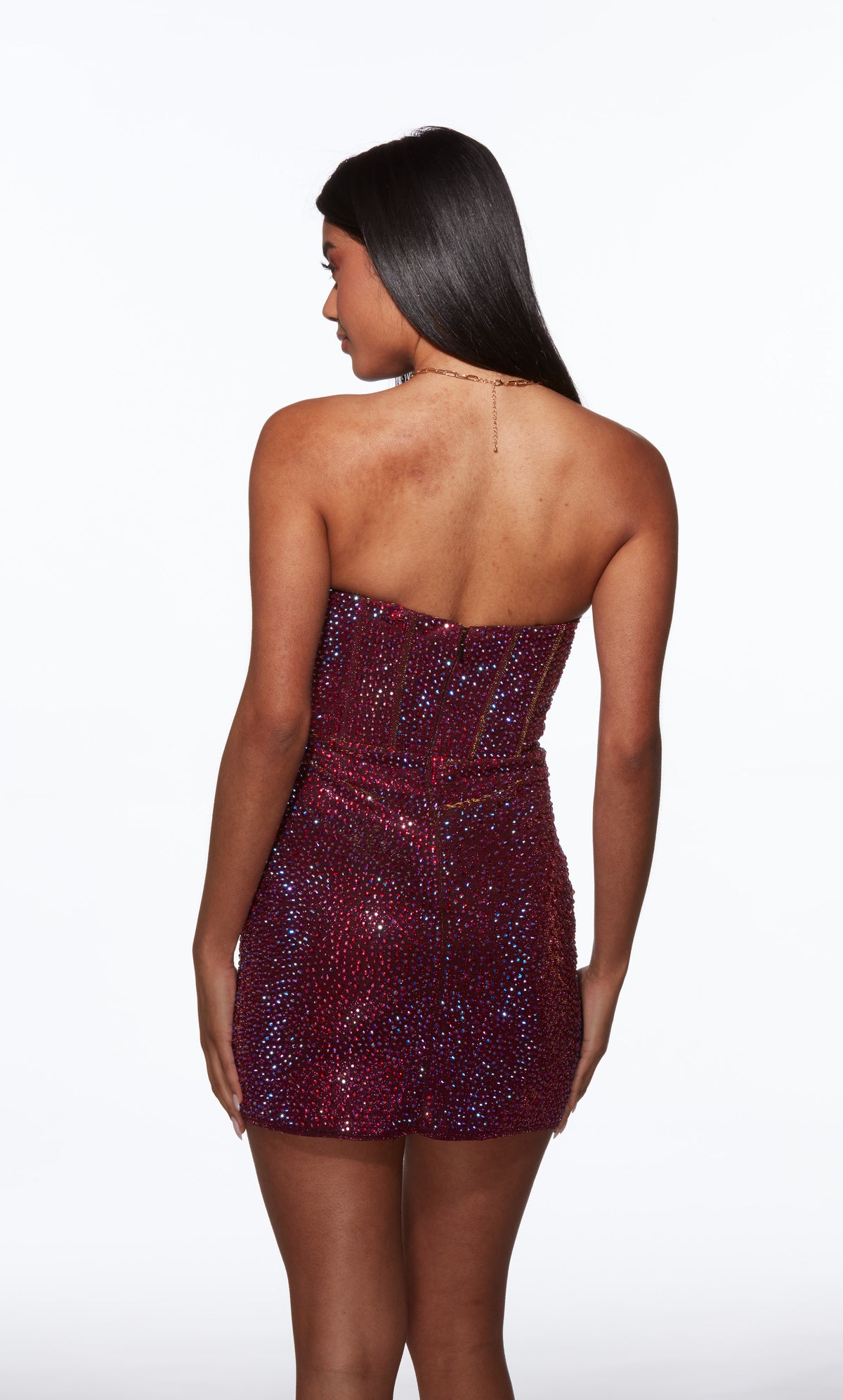 Alyce Paris 40104 Homecoming Short Scoop Colding Embellifhed Robe Robe